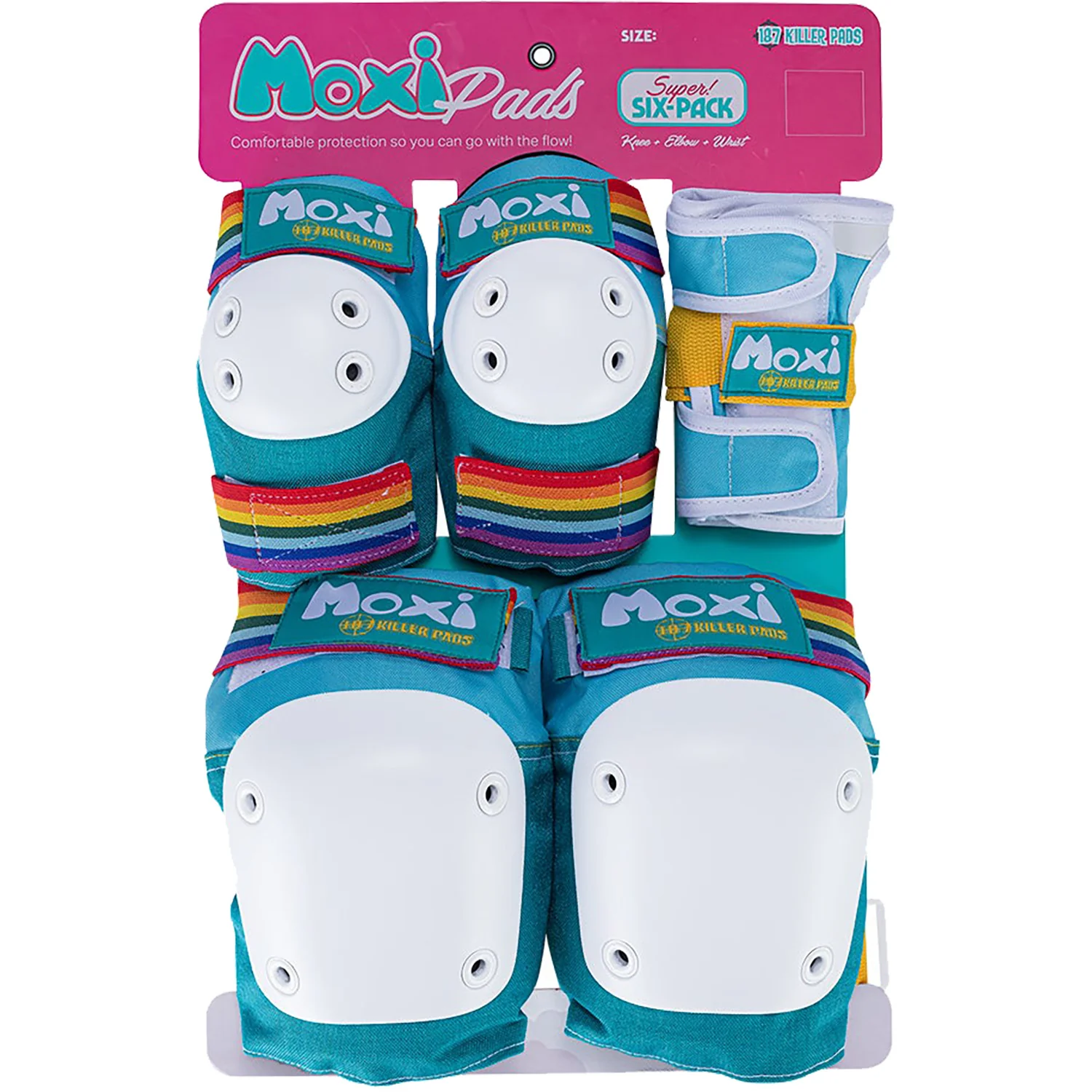 187 Killer Pads 6-Pack Junior Pad Set Combo - Moxi Jade - Image 2