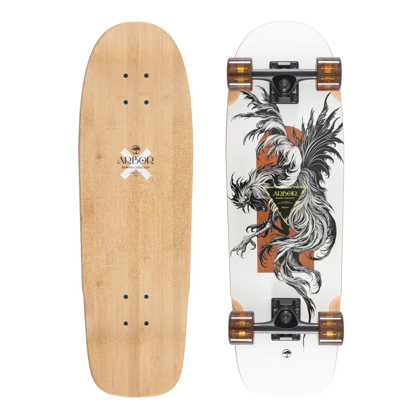 Arbor Bamboo Pilsner XL K Darmaeva Longboard Complete - 9″