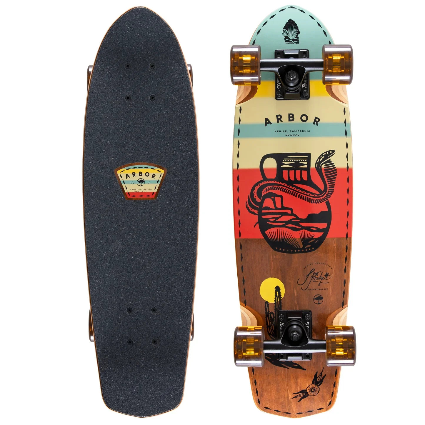 Arbor Pocket Rocket Artist Jess Mudgett Cruiser Complete - 27″ - Image 3