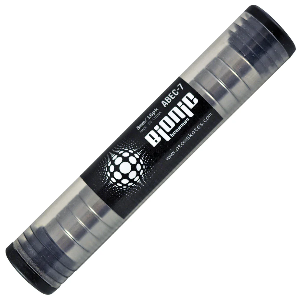 Atom Bionic ABEC-7 Skate Bearings 8mm (Set of 16) - Image 2