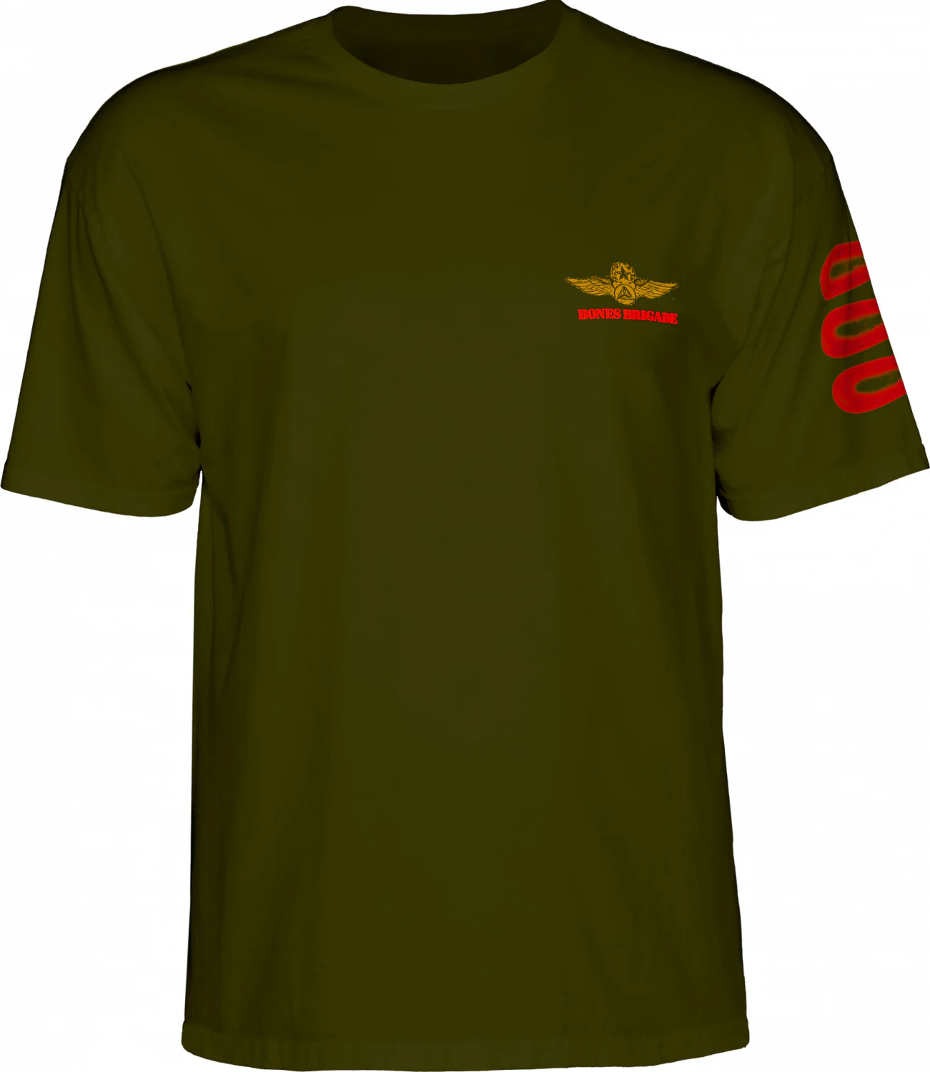 Bones Brigade Bomber T-shirt - Military Green - Image 3