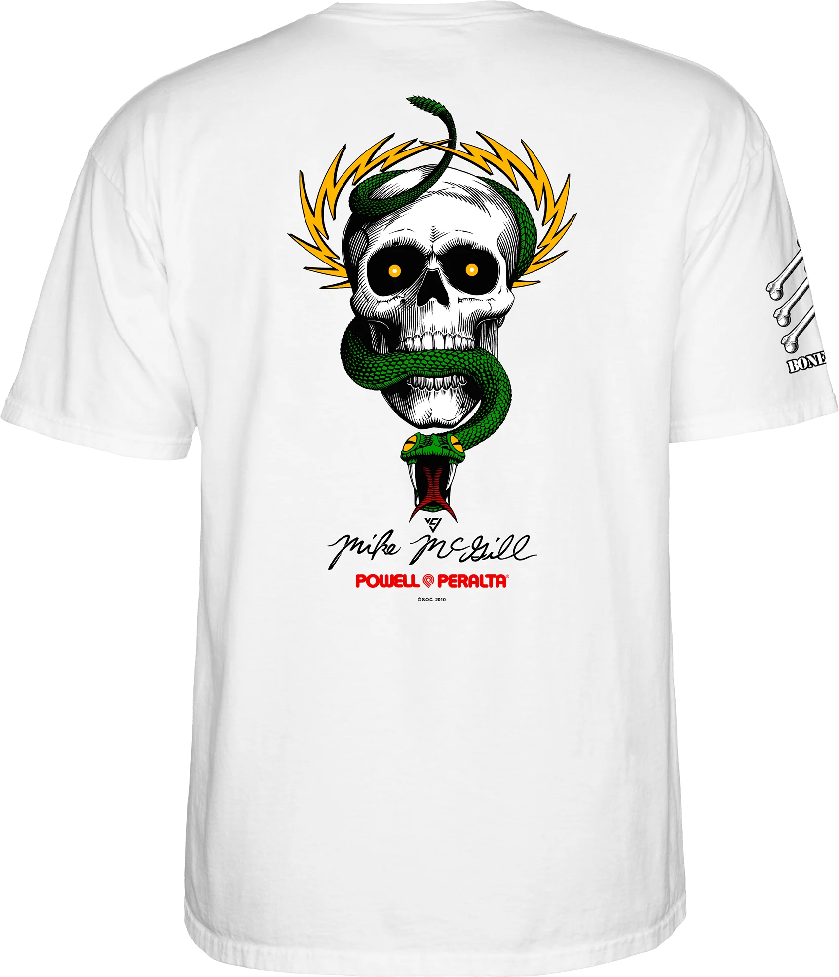 Bones Brigade Mike McGill S/S T-Shirt - White