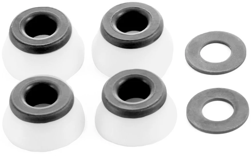 Bones Hardcore Hard Bushings 96a - White/Black (Set of 4) - Image 2