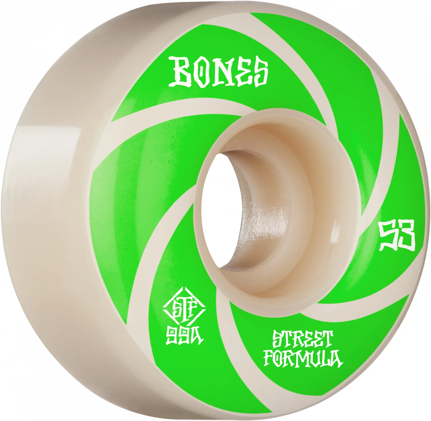 Bones STF Patterns V1 53mm 99a Wheels - White (Set of 4)