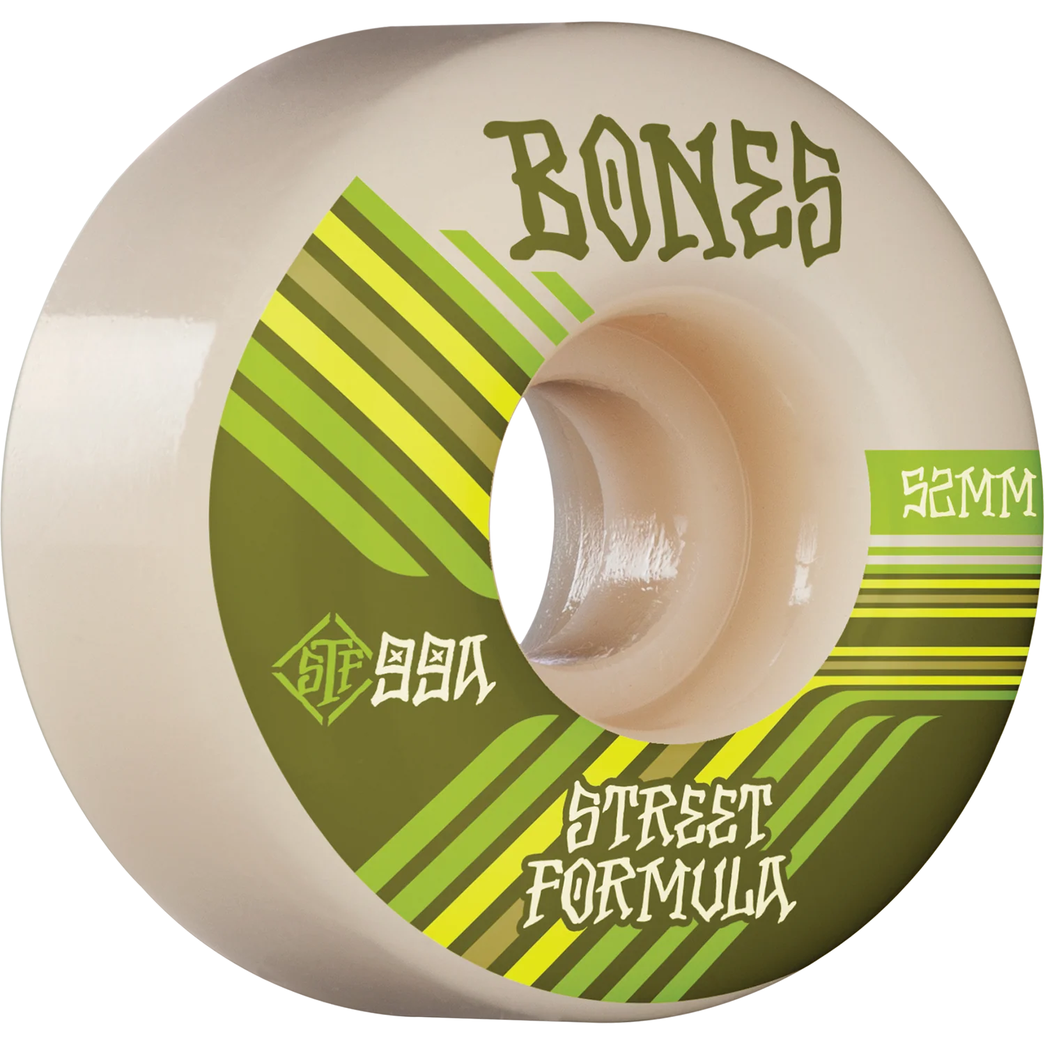 Bones STF Retros V4 Wide 52mm 99a Wheels - White (Set of 4)