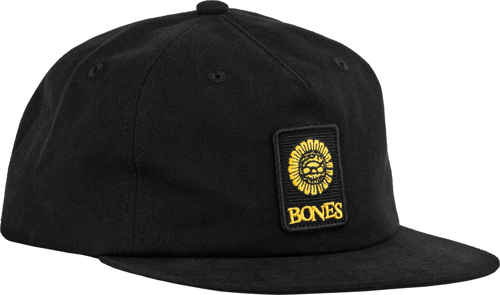 Bones Wheels Pushing Up Daisies Hat 5 Panel - Black