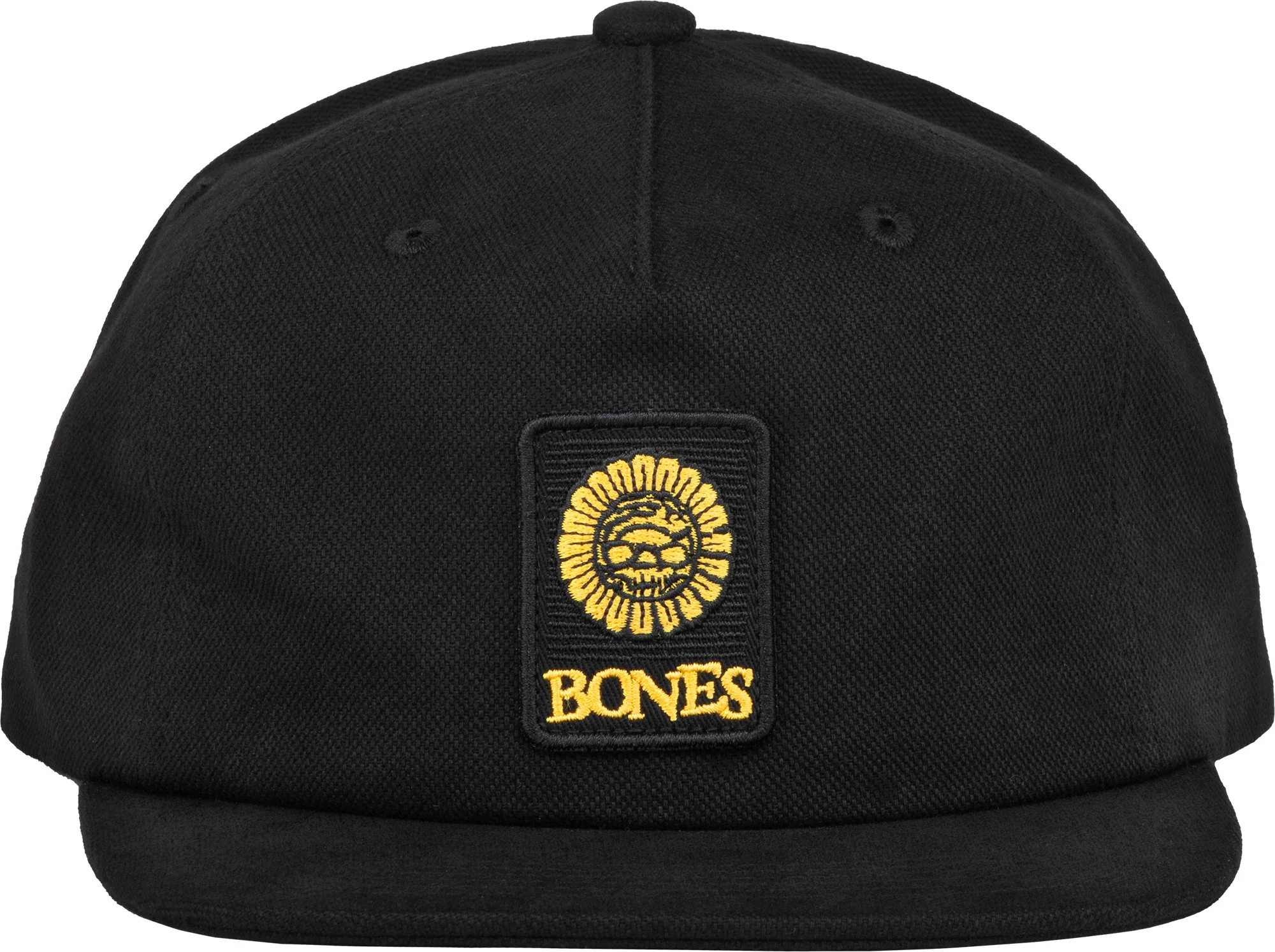 Bones Wheels Pushing Up Daisies Hat 5 Panel - Black - Image 2