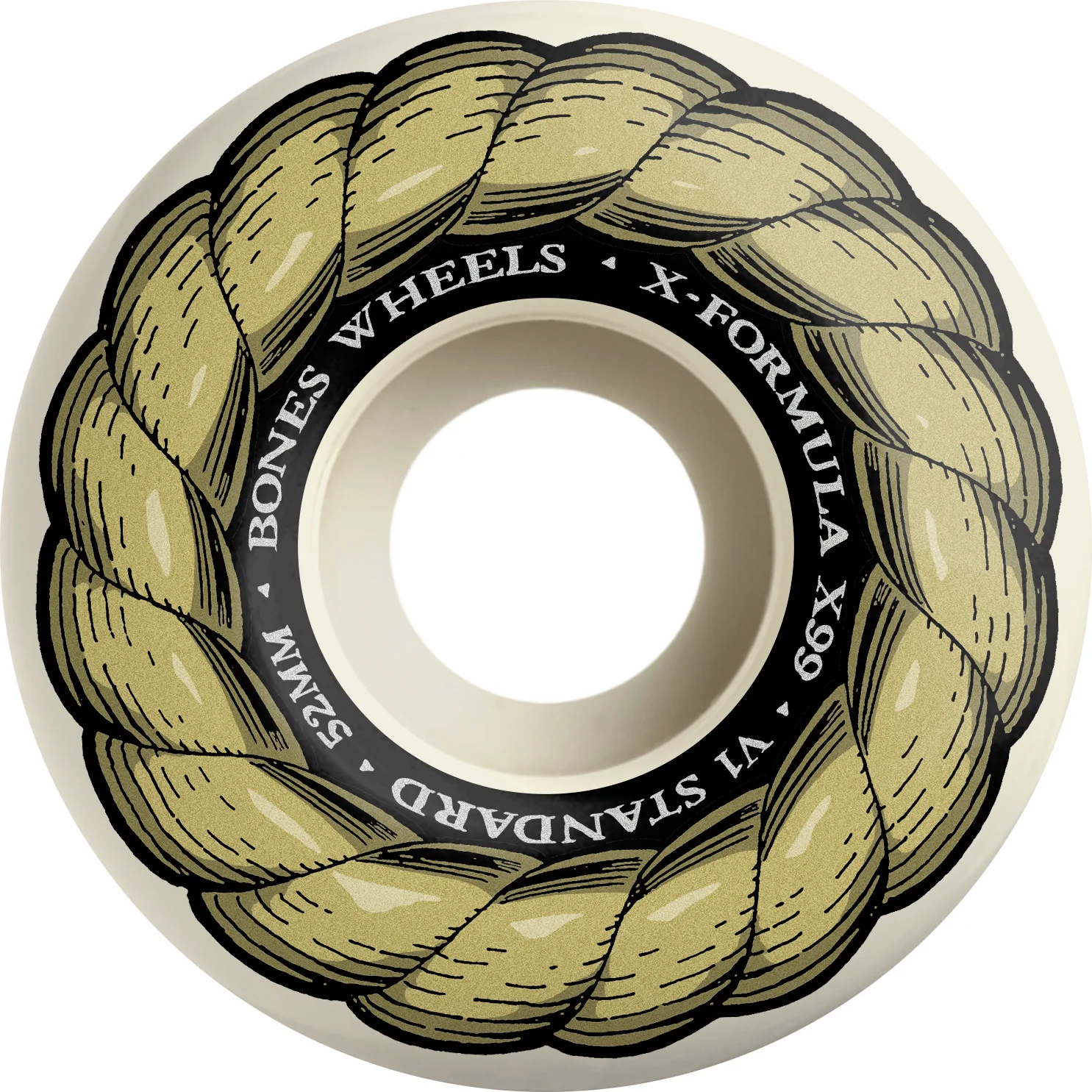 Bones X-Formula V1 Standard 52mm 99a Wheels - White (Set of 4)