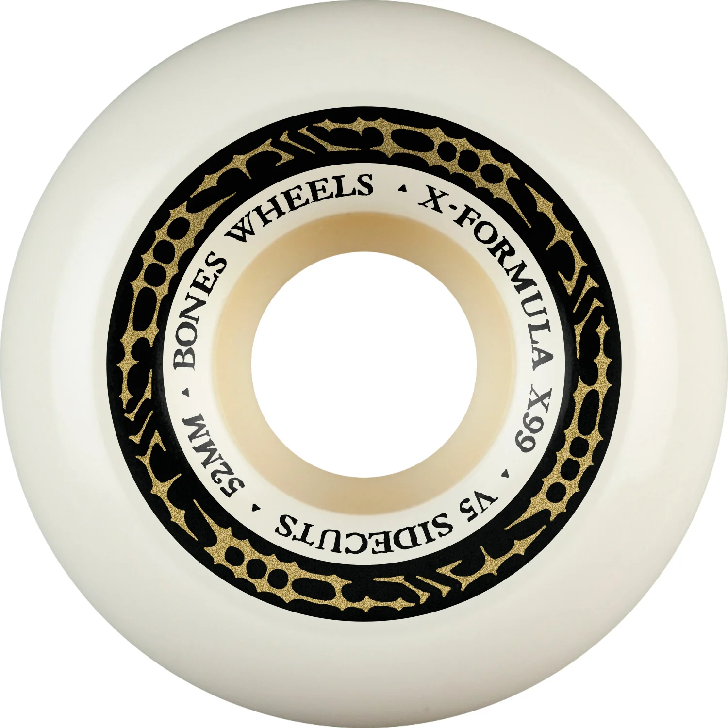 Bones X-Formula V5 Sidecuts 52mm 99a Wheels - White (Set of 4)