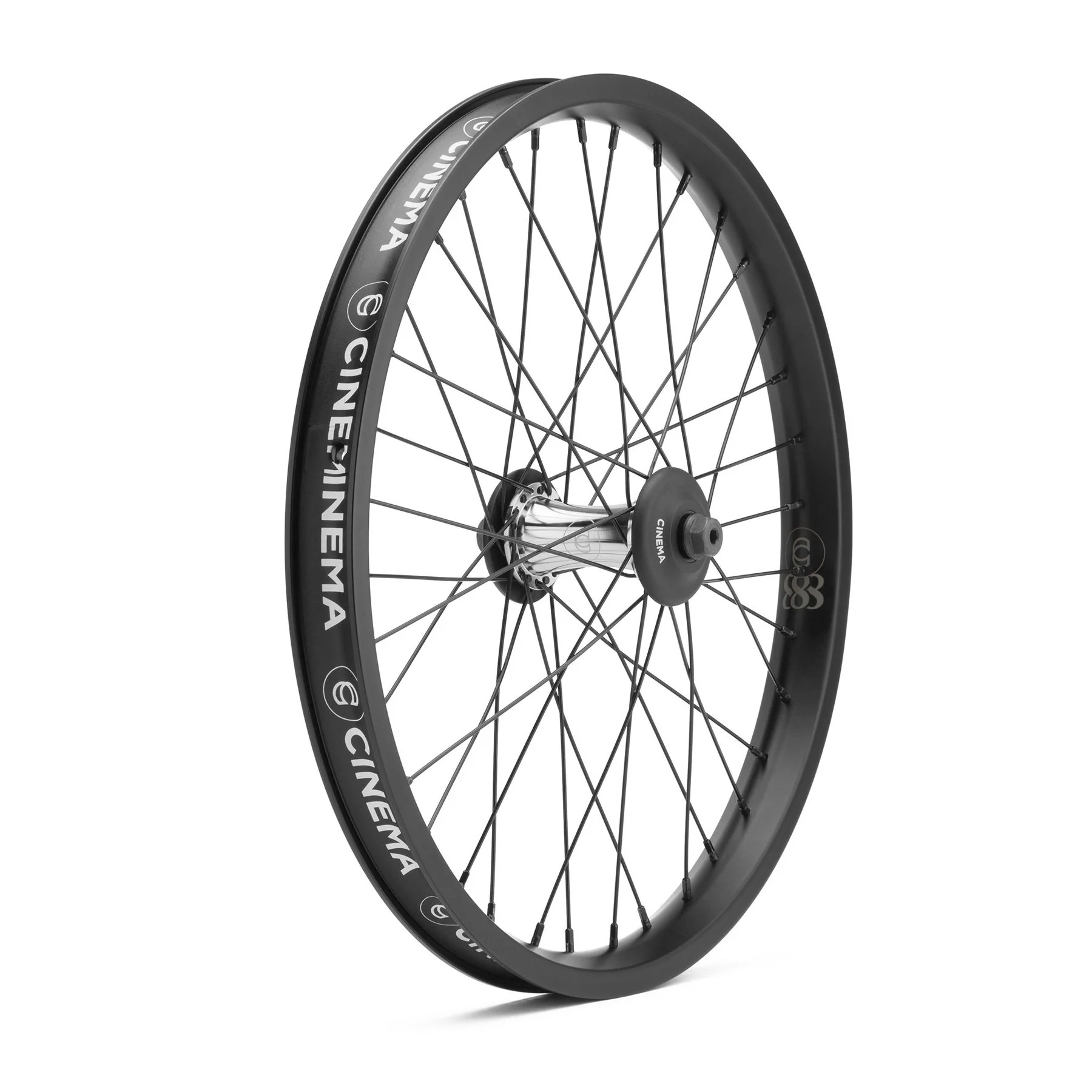 Cinema BMX 888 FX Front Wheel - Black/Polished