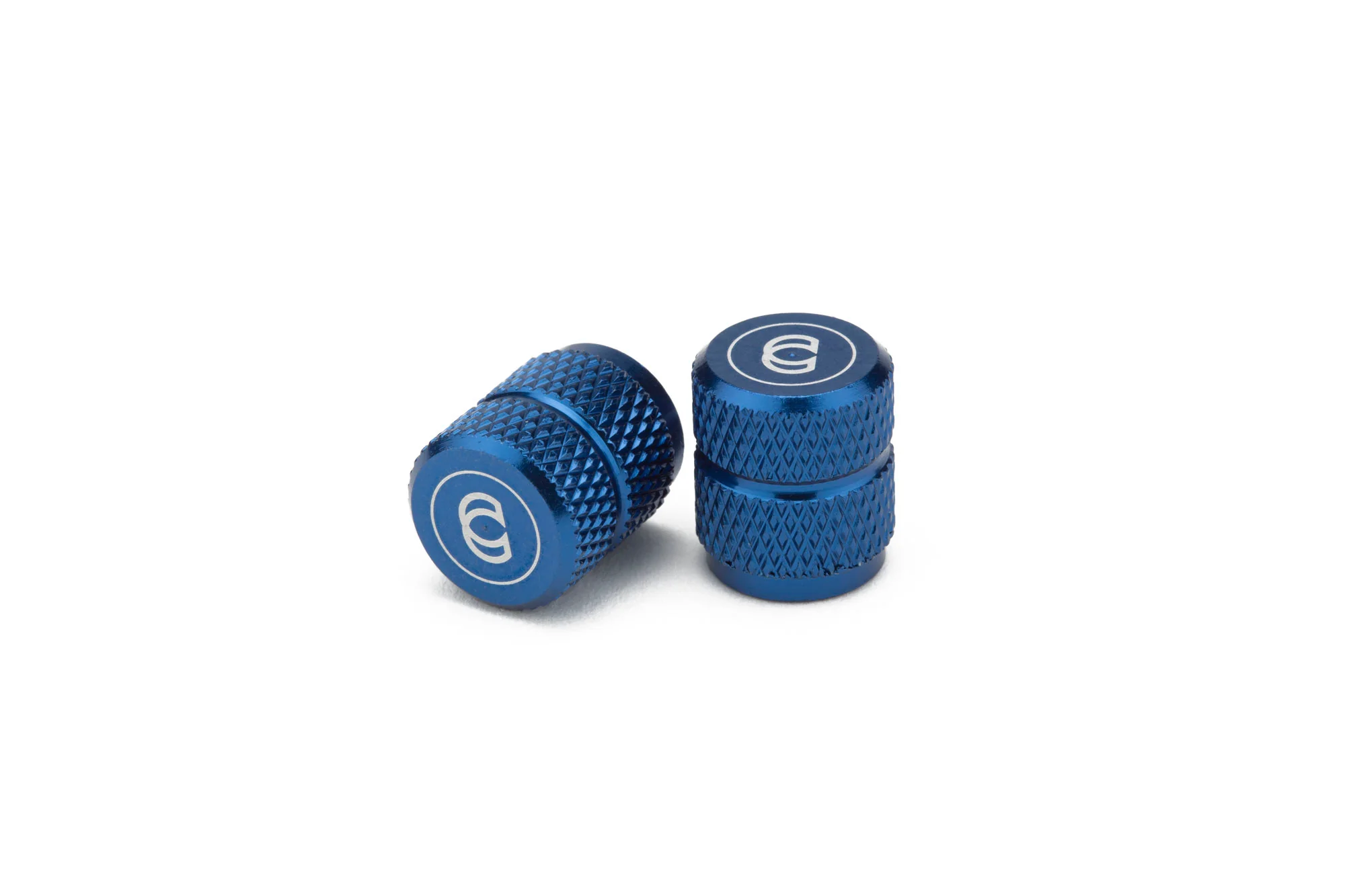 Cinema BMX Alloy Valve Caps - Blue