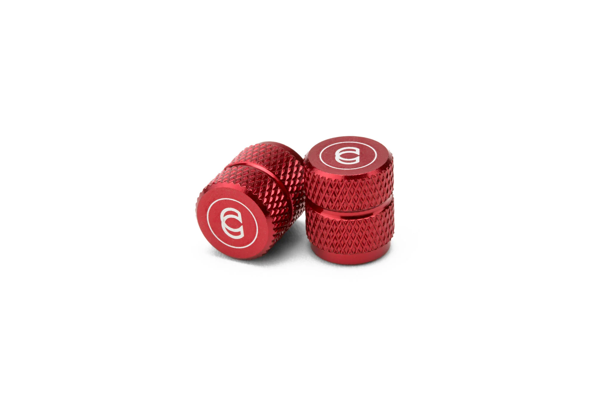 Cinema BMX Alloy Valve Caps - Red