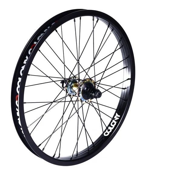 Colony BMX Pintour Cassette RHD Rear Wheel - Black/Rainbow
