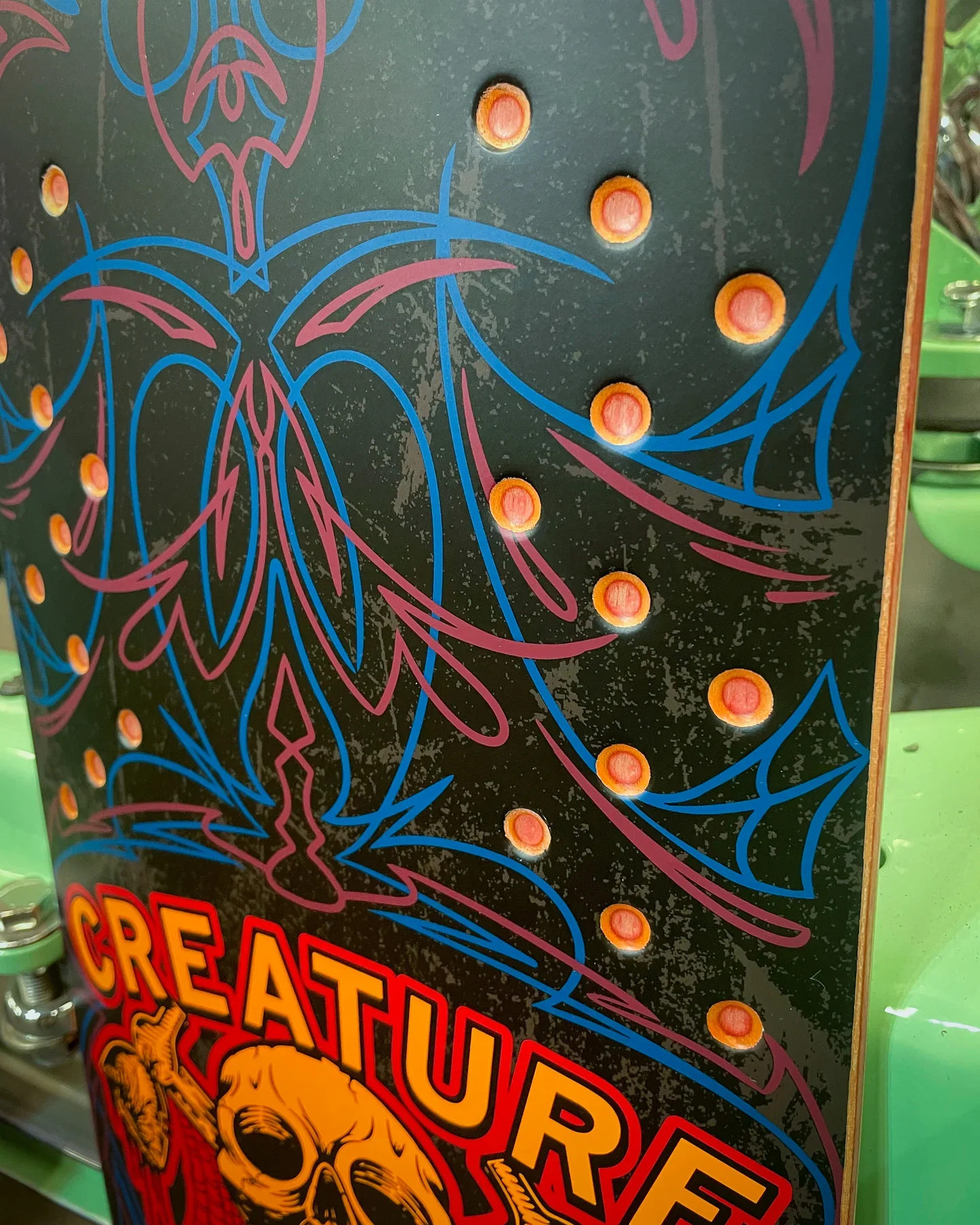 Creature Chop Shop Pinstripe Shaped Skateboard Deck - 8.75" - Image 2