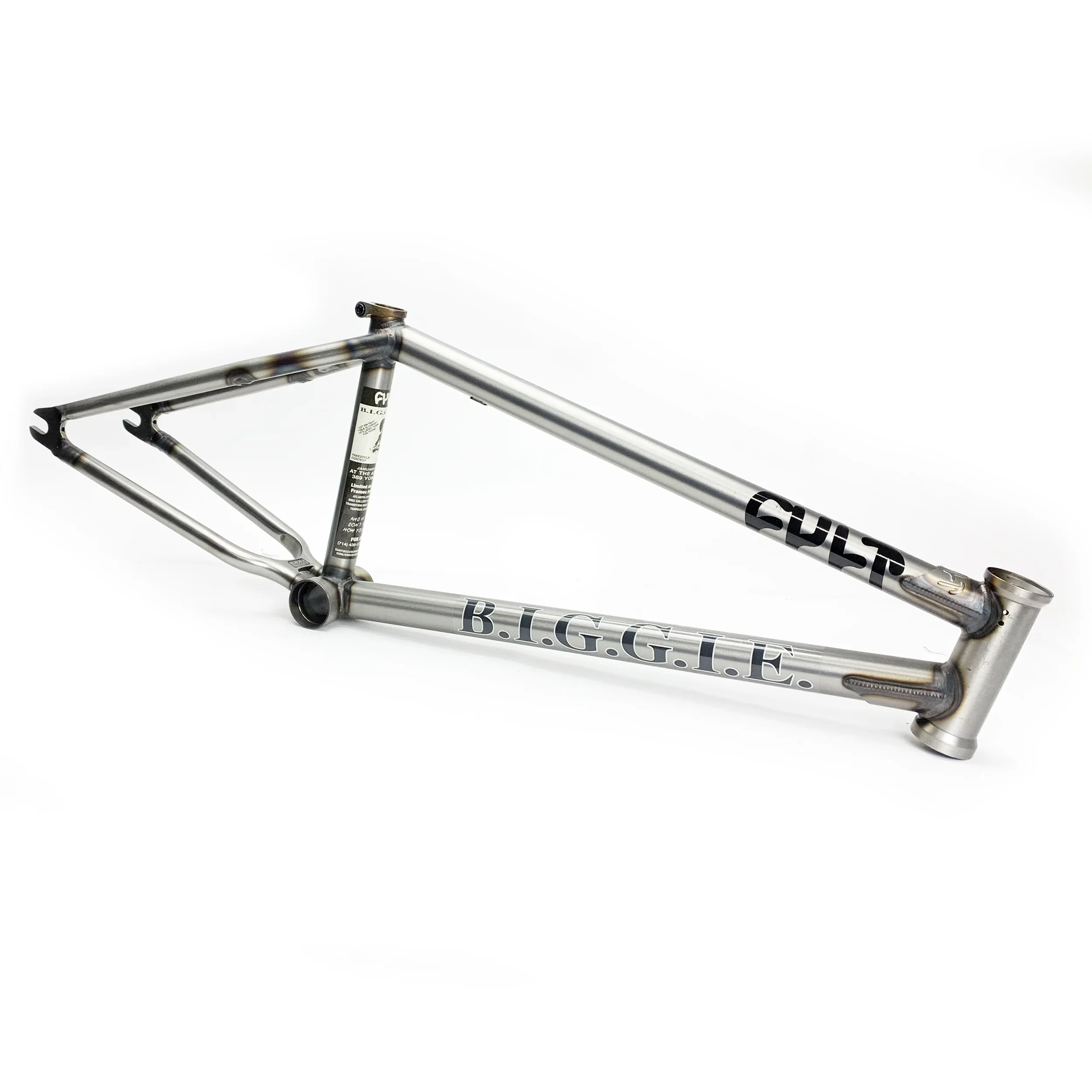 Cult BMX Biggie Devon Smillie Signature Frame 21.8″ - Raw - Image 2