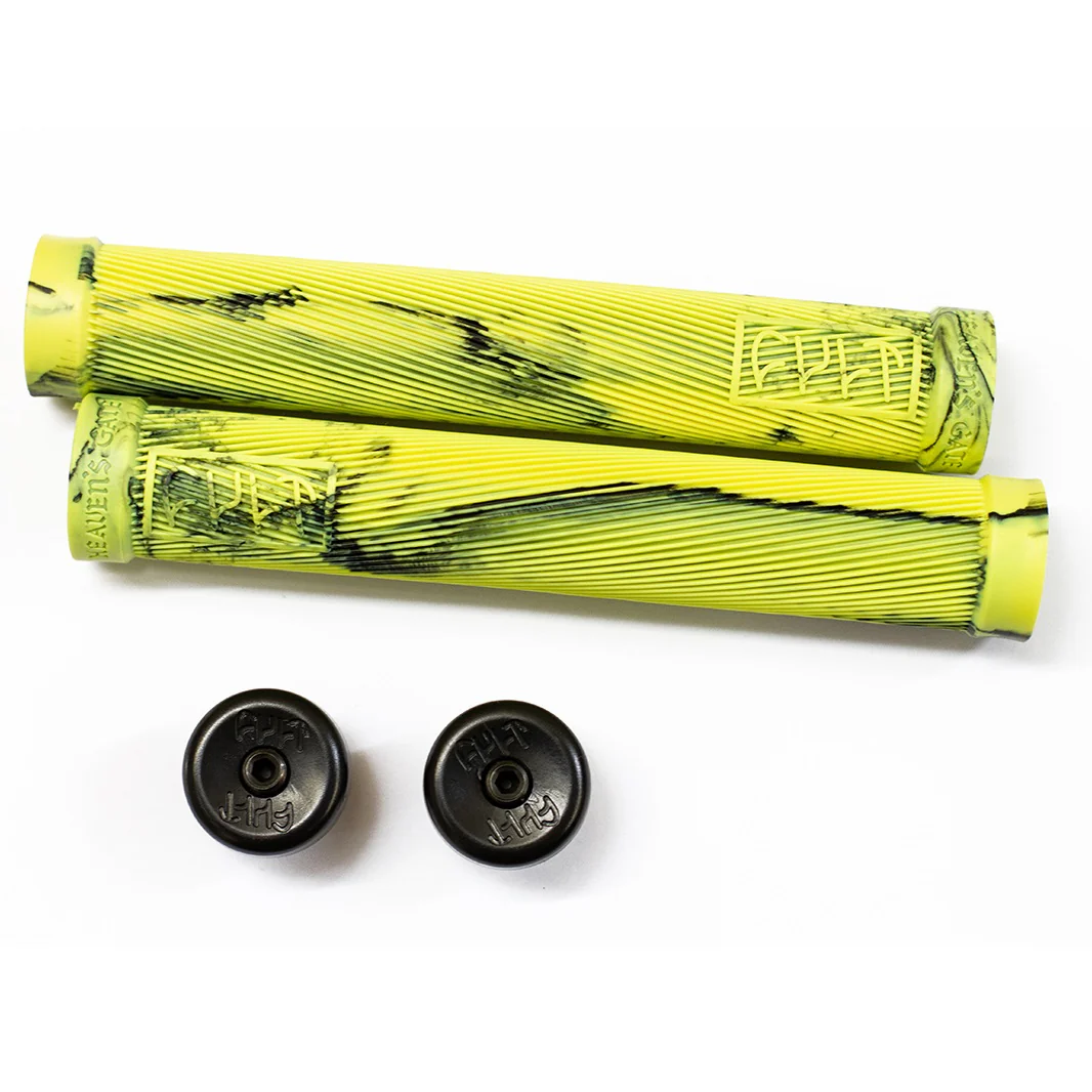 Cult BMX Heavens Gate Begin Grip - Lime Green Swirl