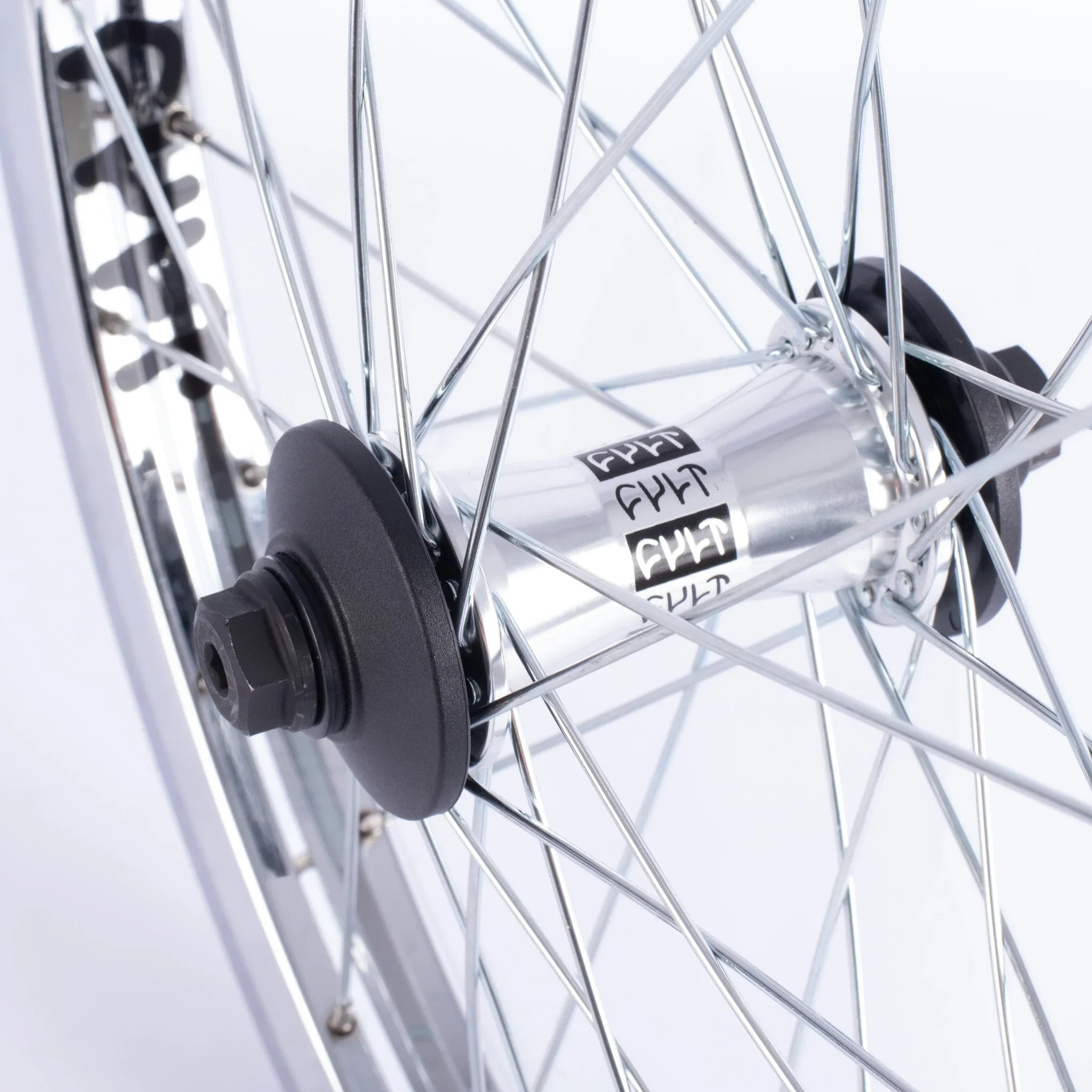 Cult BMX Crew V2 Match Front Wheel - Polished - Image 2