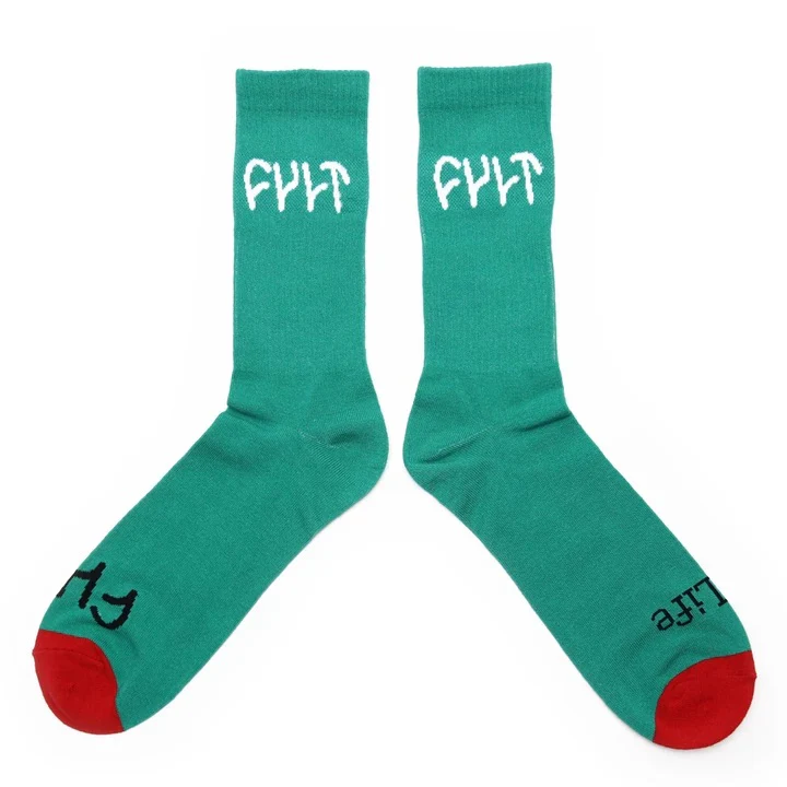 Cult Logo Socks One Size - Aqua