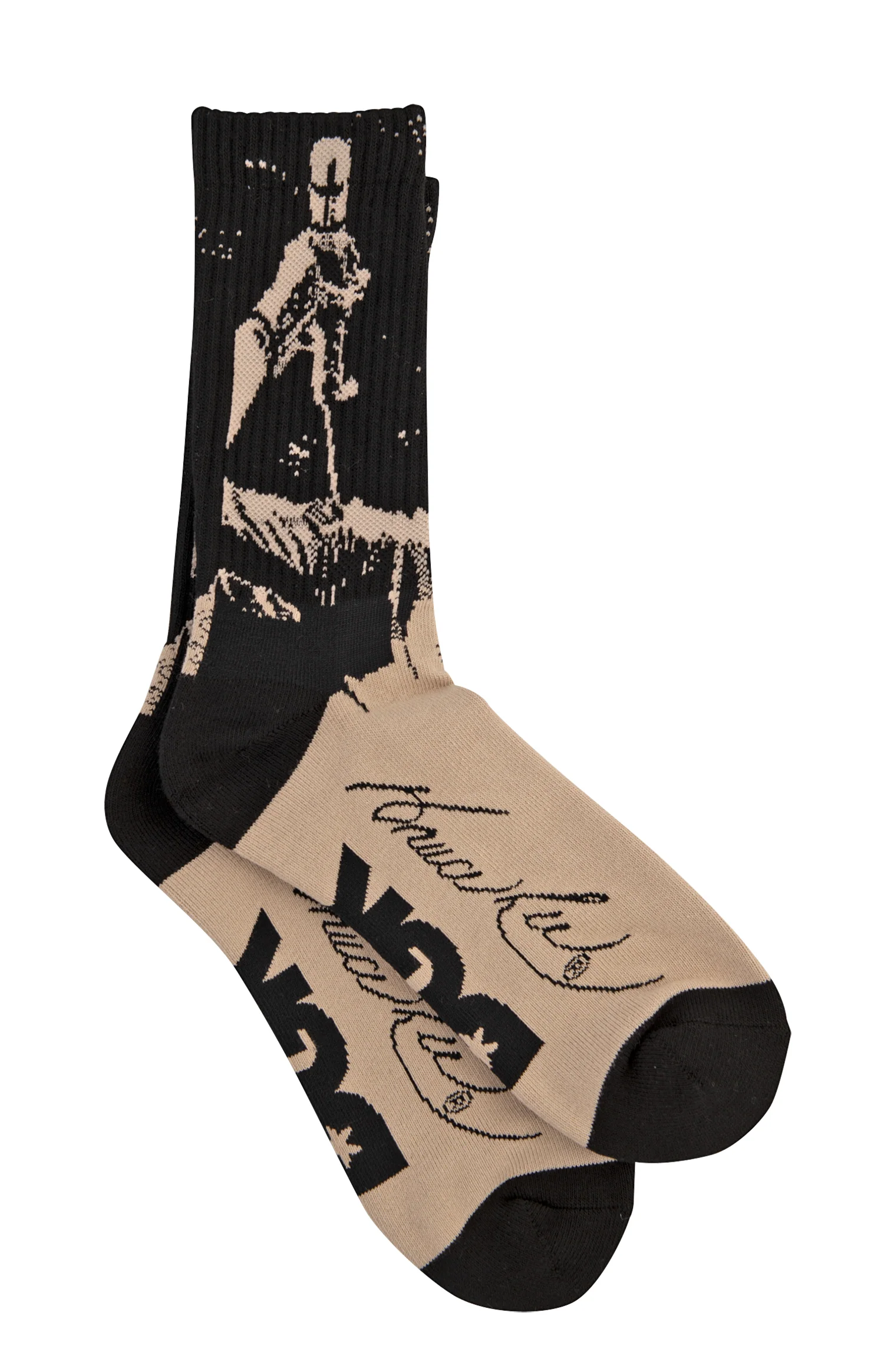 DGK x Bruce Lee Impact Socks - Sand - Image 4