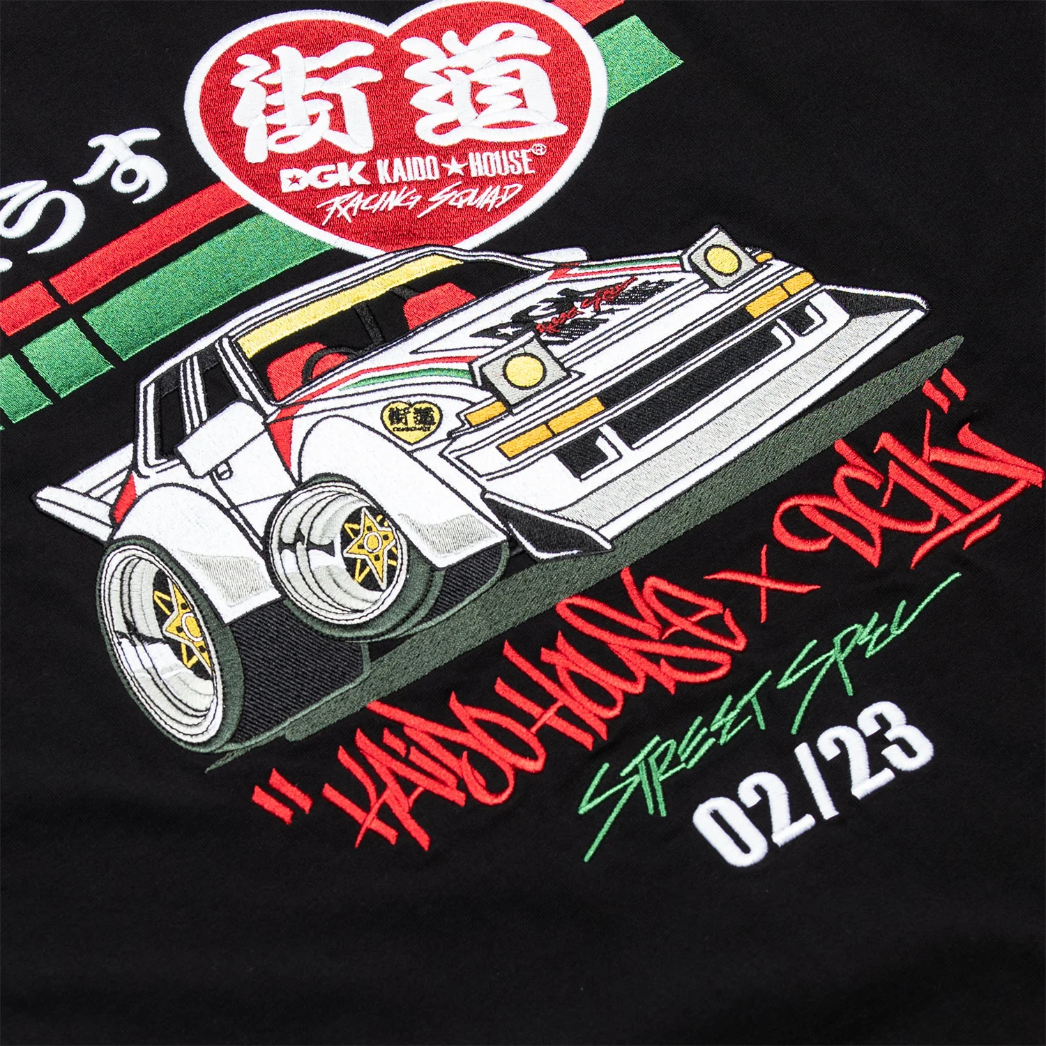 DGK x Kaido House Camber Knit T-Shirt - Black - Image 3