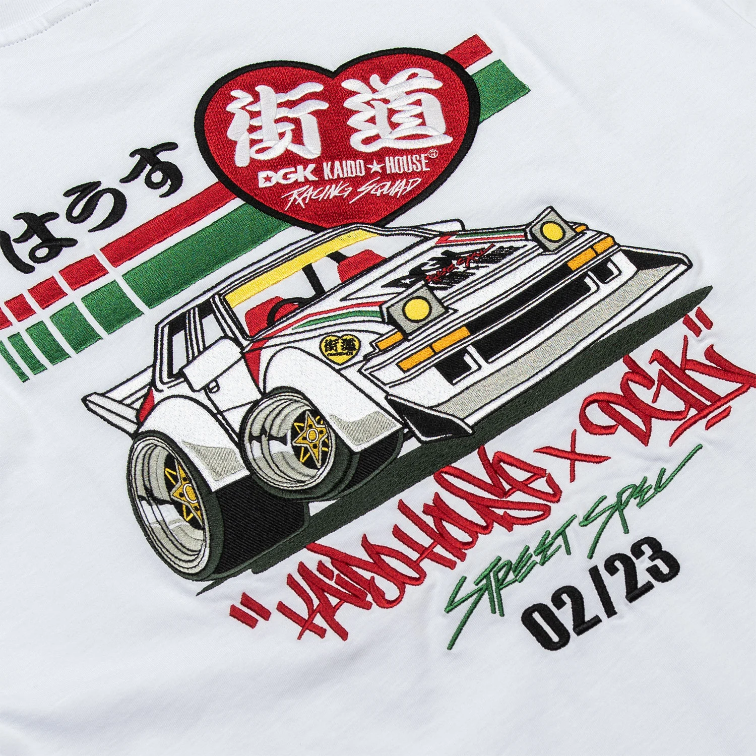 DGK x Kaido House Camber Knit T-Shirt - White - Image 3