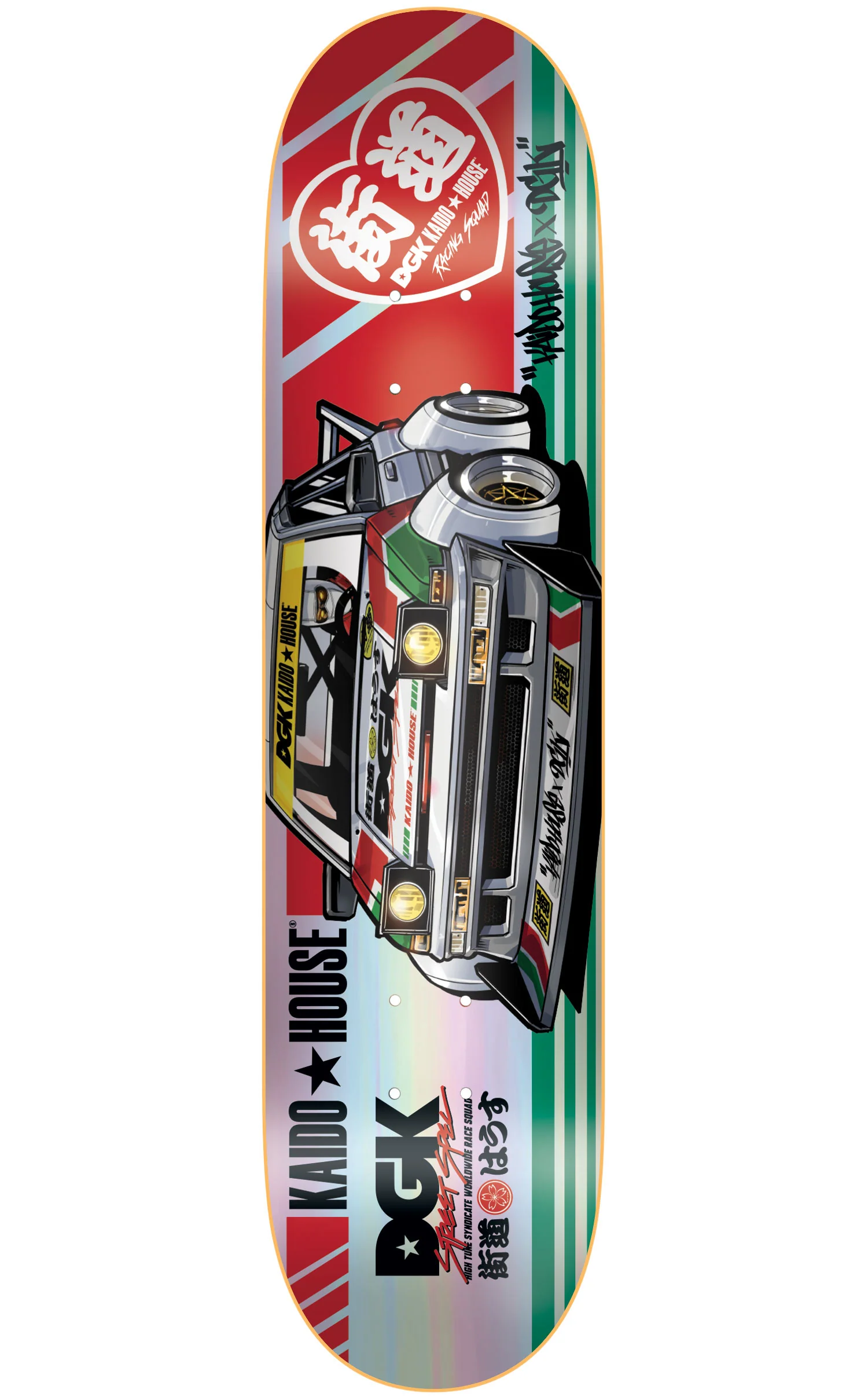 Dgk x Kaido House Raceway Rainbow Prismatic Deck - 8.25″