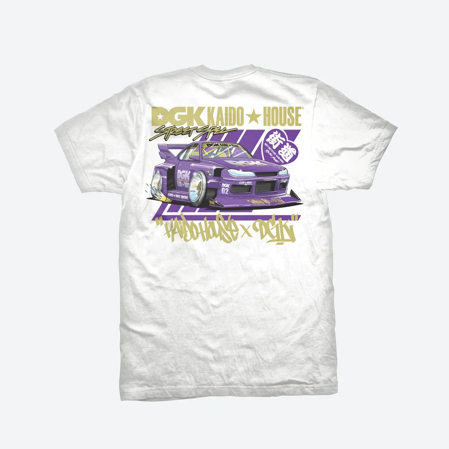 DGK x Kaido House Roulette Racer T-Shirt - White - Image 2