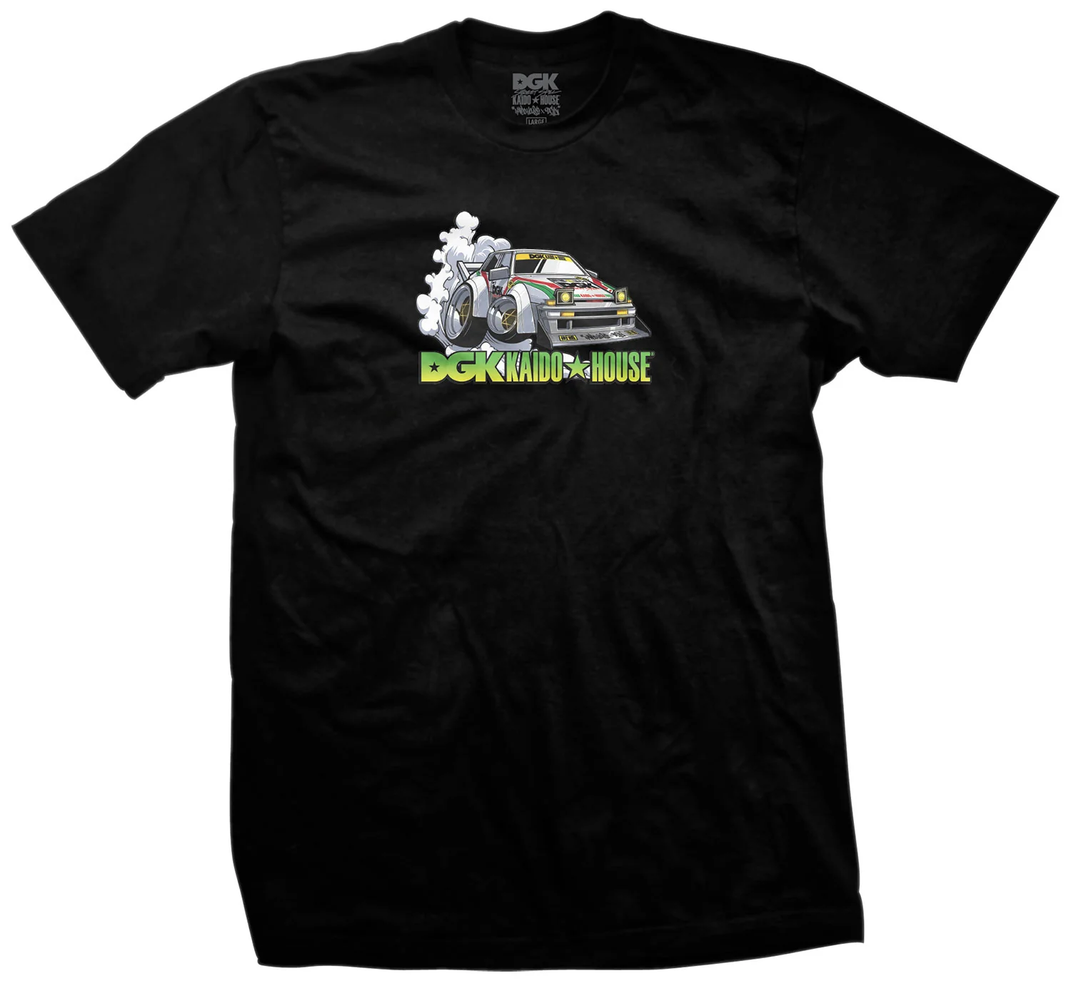 DGK x Kaido House Wide Open T-Shirt - Black - Image 2