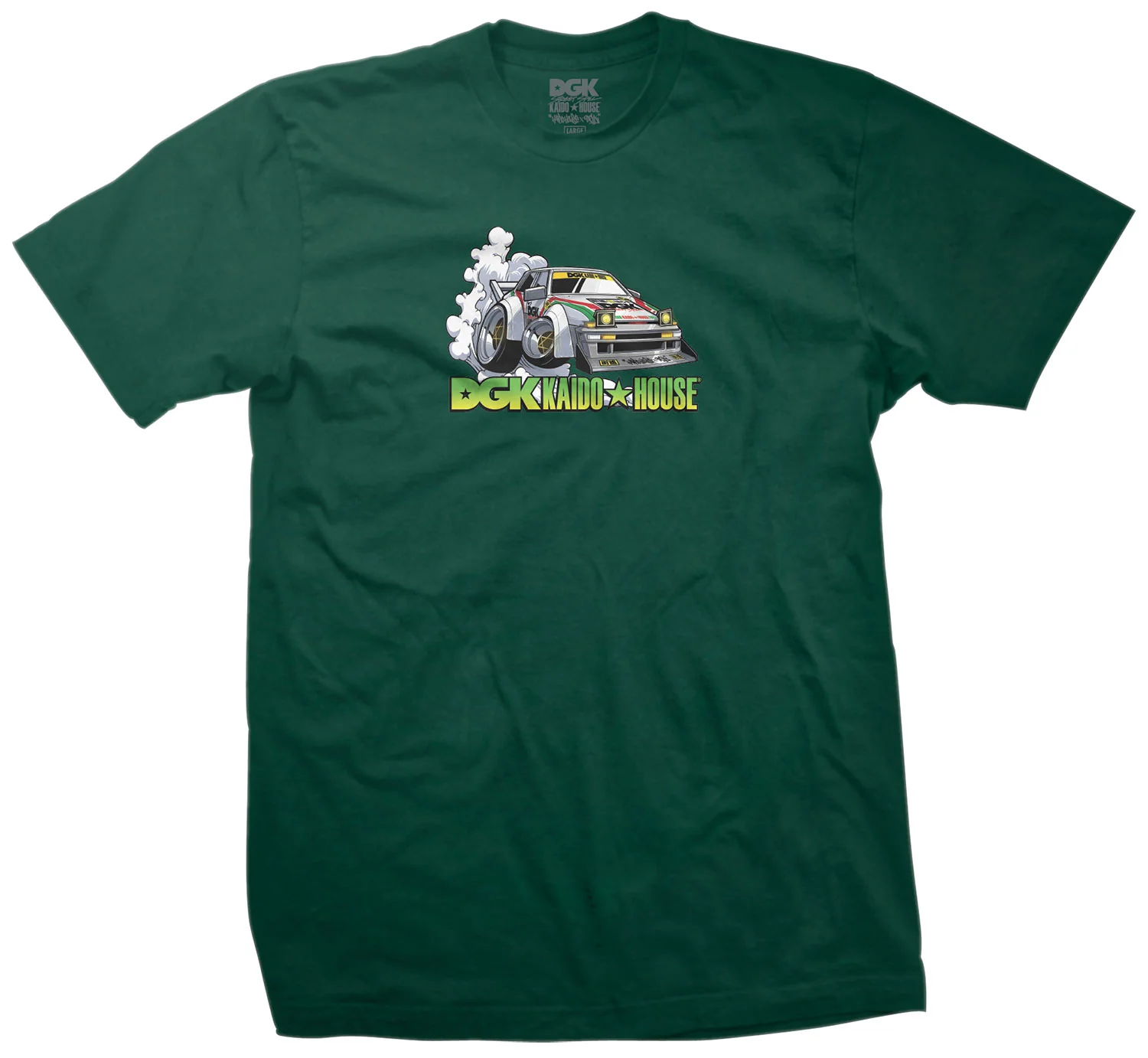 DGK x Kaido House Wide Open T-Shirt - Forest - Image 2