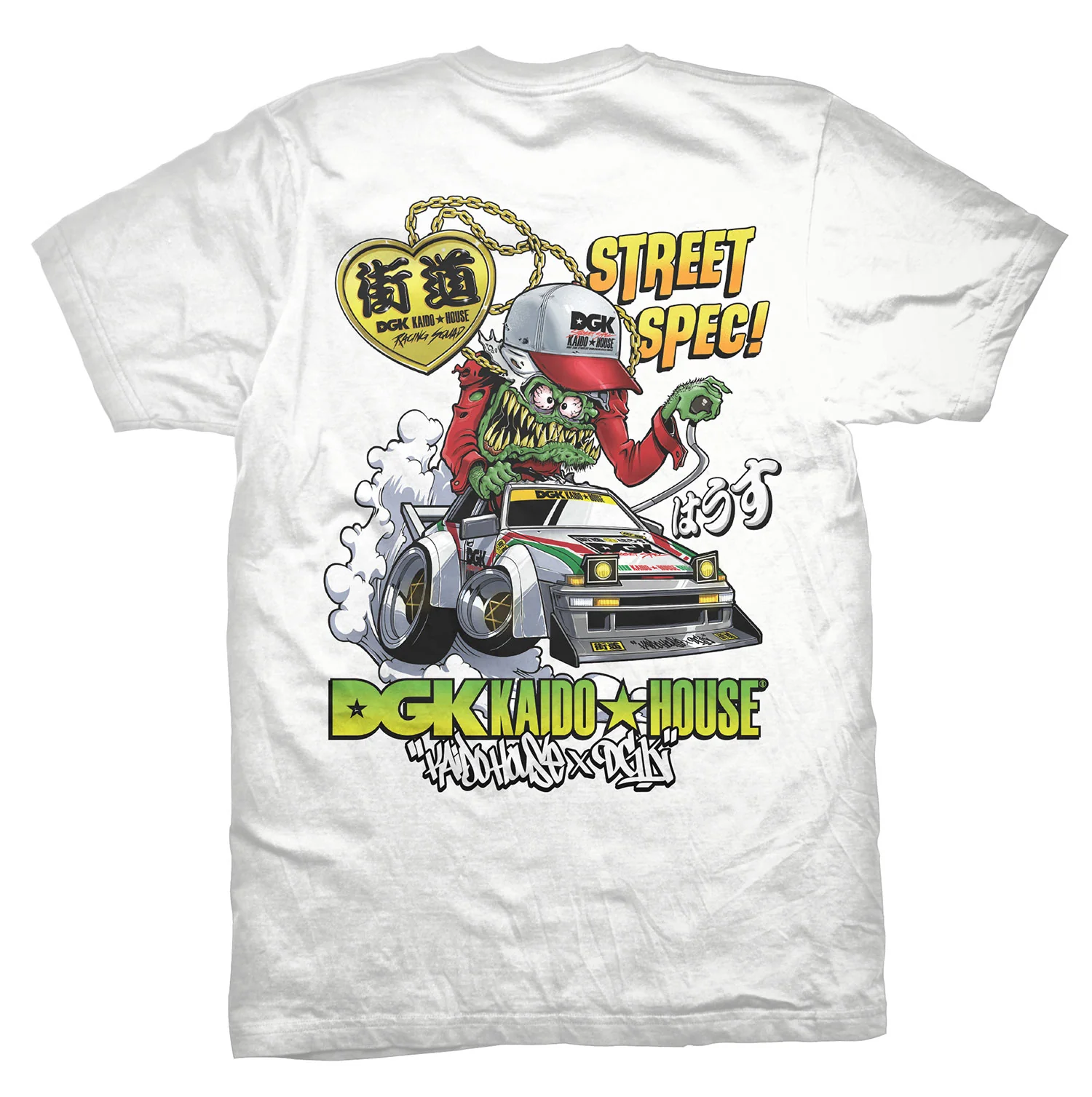 DGK x Kaido House Wide Open T-Shirt - White