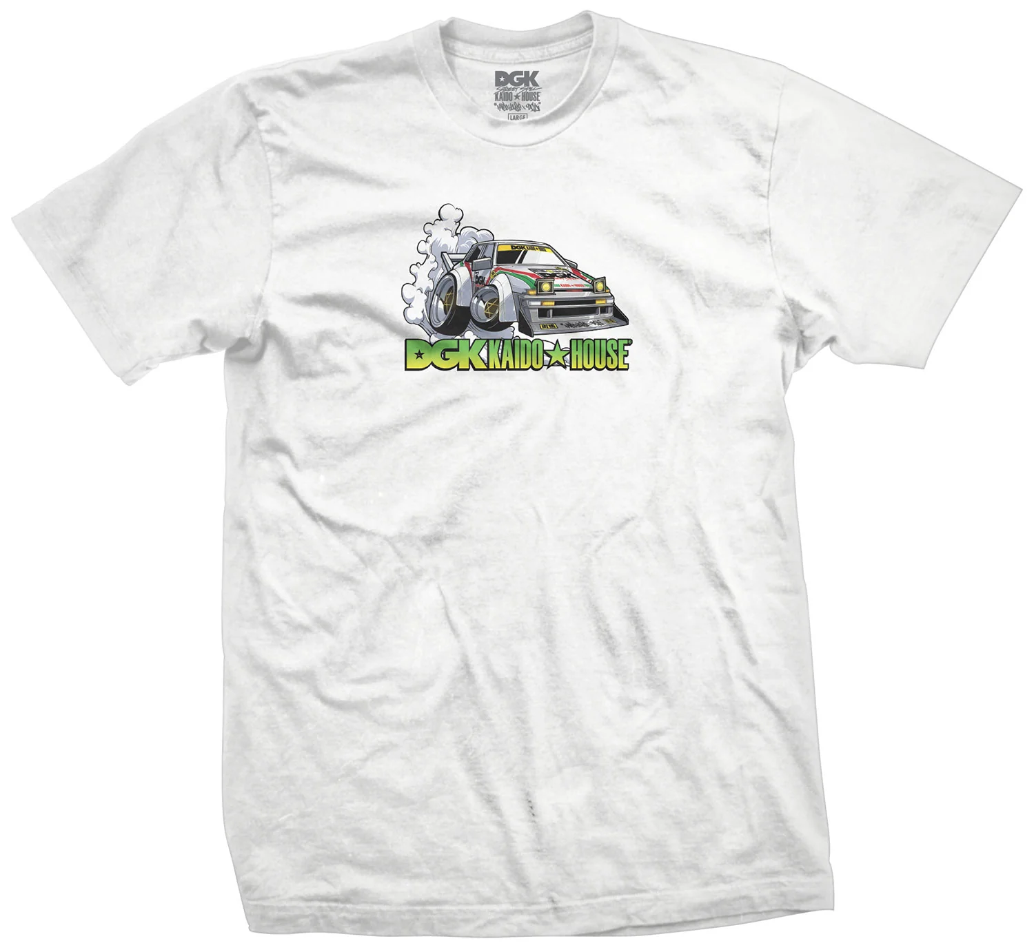 DGK x Kaido House Wide Open T-Shirt - White - Image 2