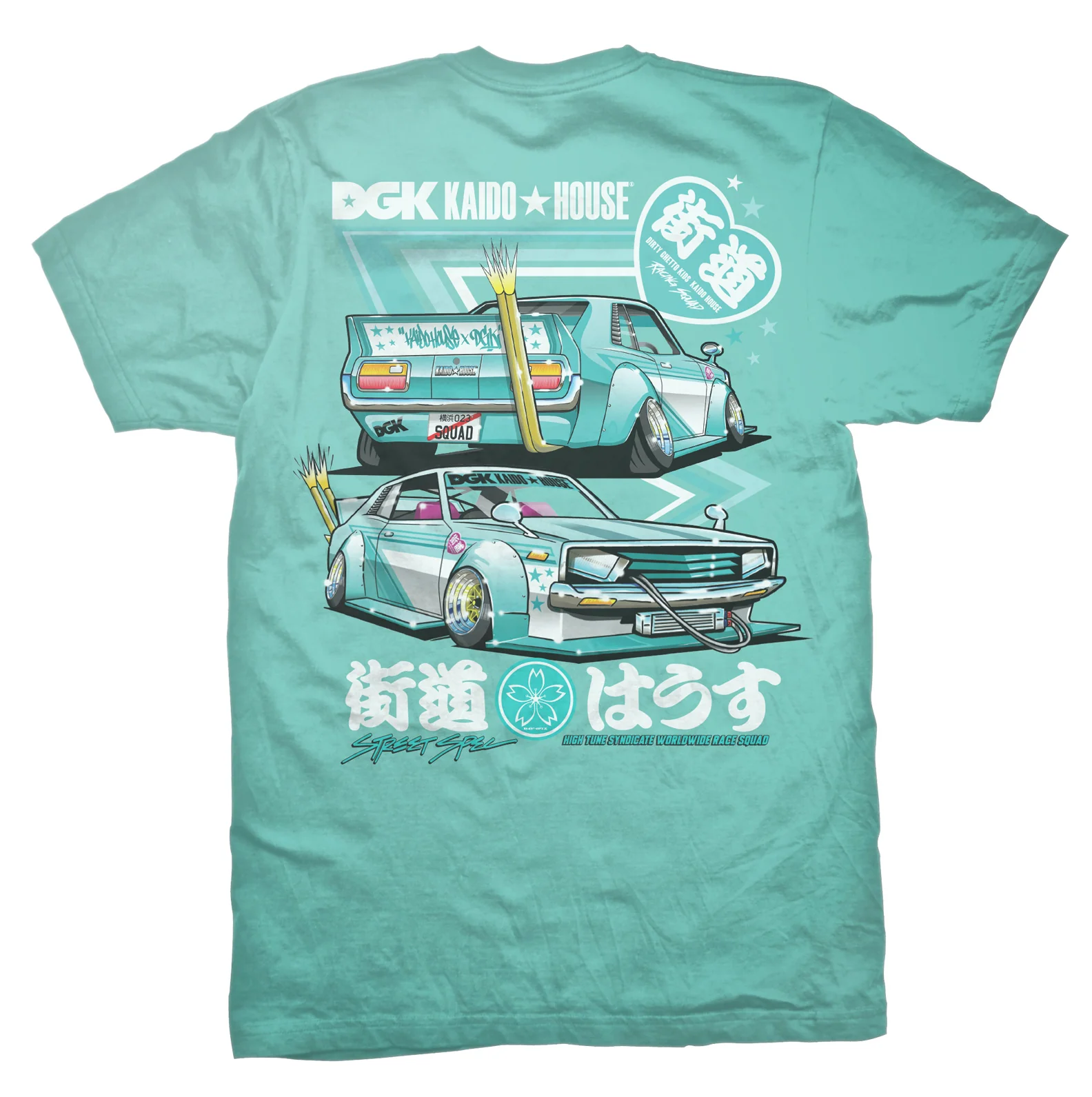 DGK x Kaido House Zokusha T-Shirt - Celadon - Image 2