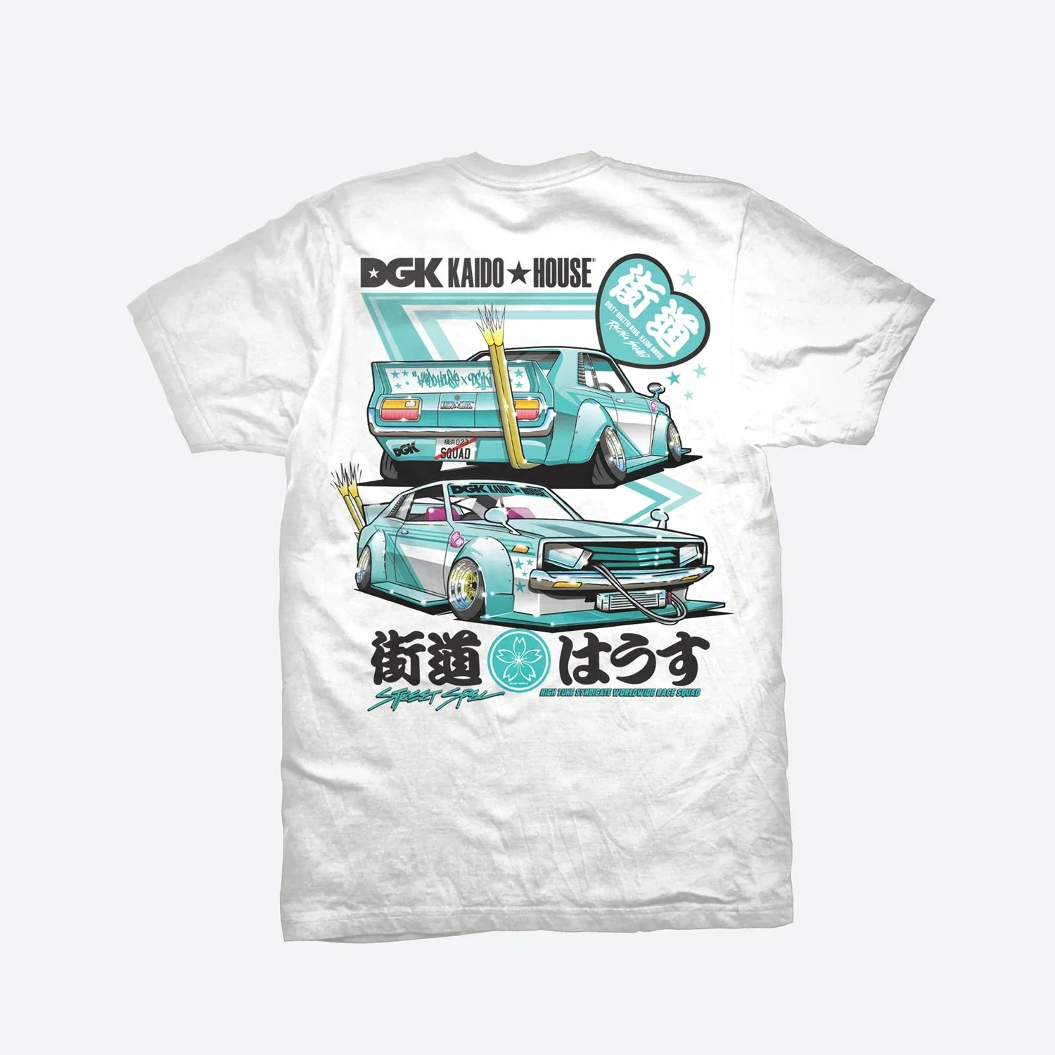DGK x Kaido House Zokusha T-Shirt - White - Image 2