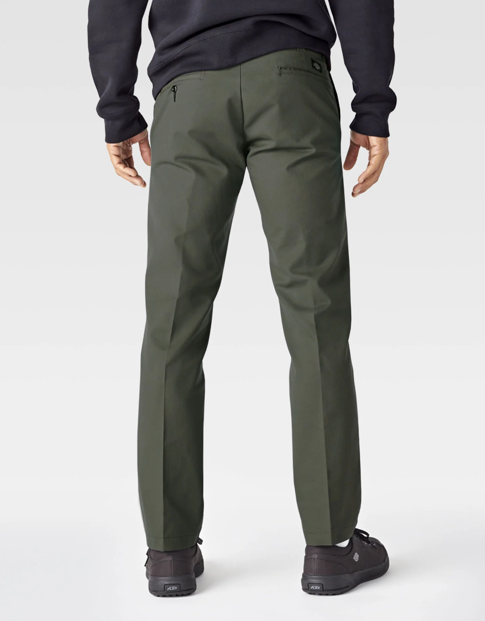 Dickies '67 Slim Fit Straight Leg Work Pants - Olive Green - Image 2