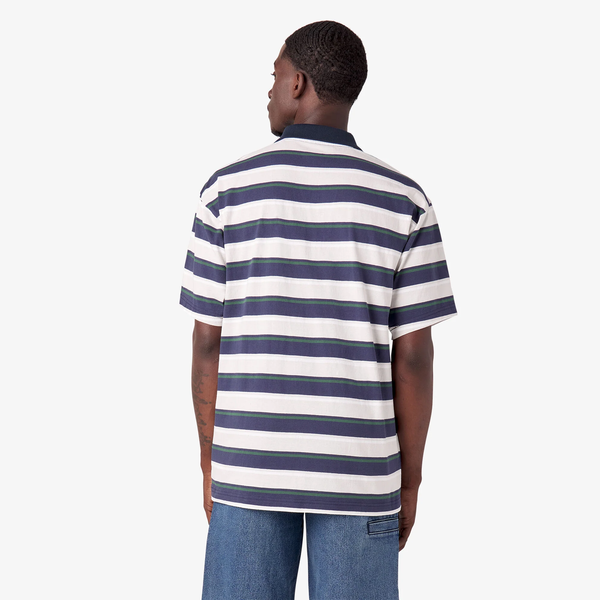 Dickies Skateboarding Guy Mariano Short Sleeve Polo Shirt - Guy Mariano Stripe - Image 2