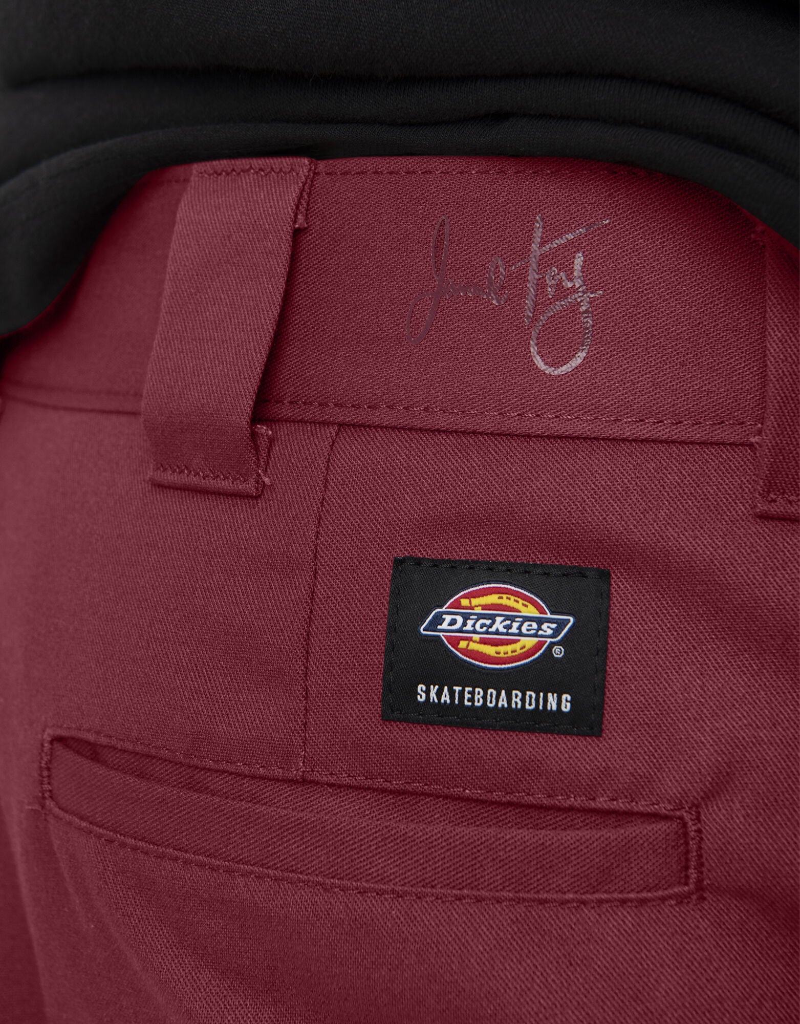 Dickies Jamie Foy Signature Loose Fit Straight Leg Pants Cordovan - Image 3