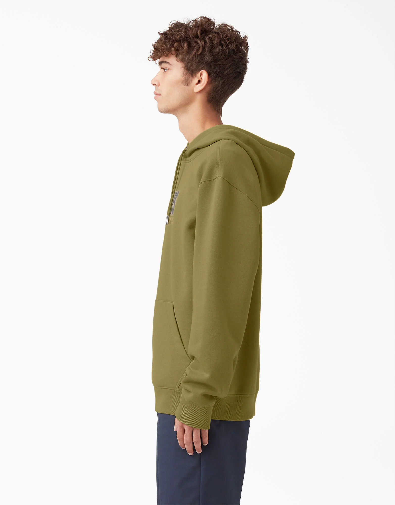 Dickies Relief Fleece Hoodie - Green Moss (G2M) - Image 3