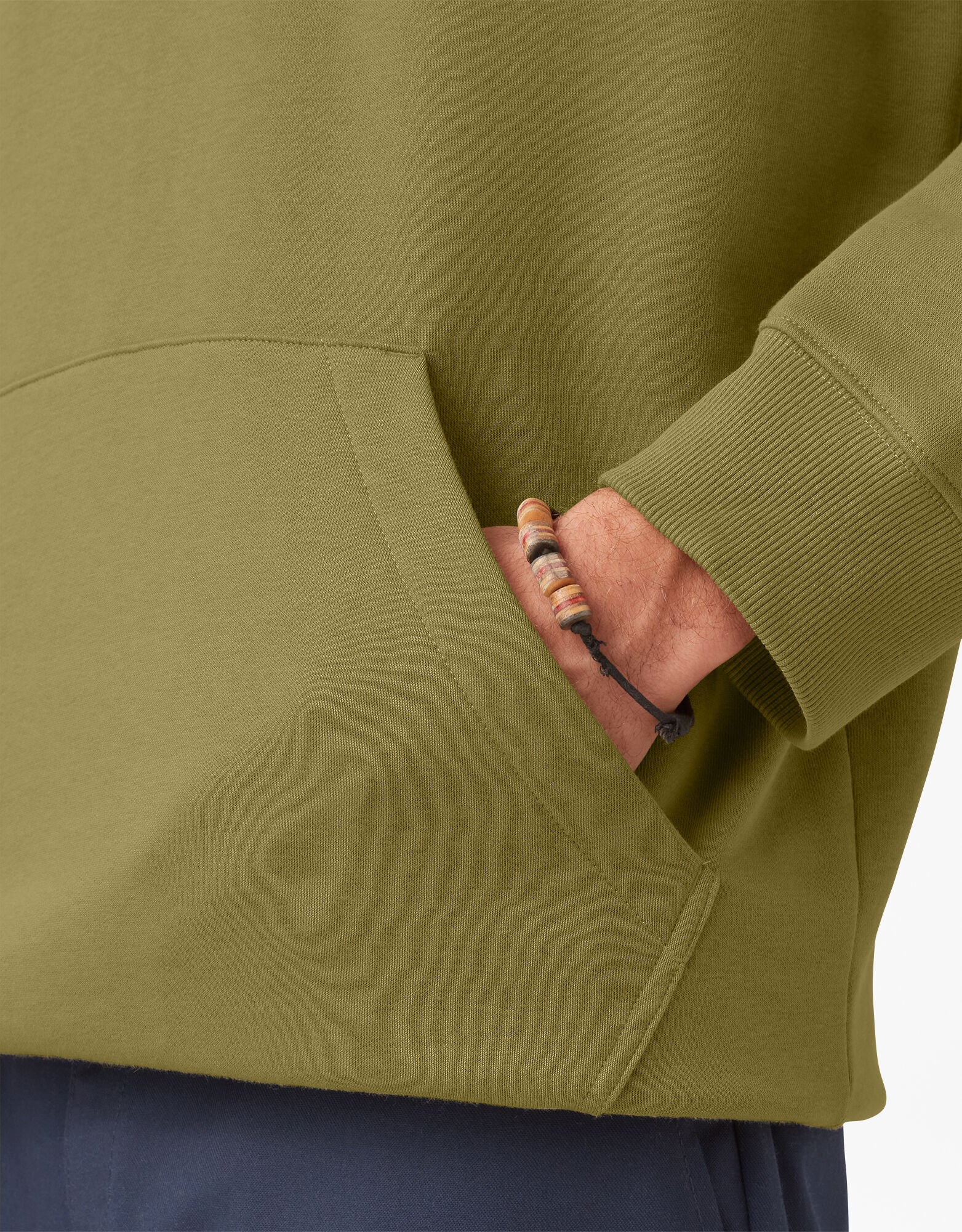 Dickies Relief Fleece Hoodie - Green Moss (G2M) - Image 5