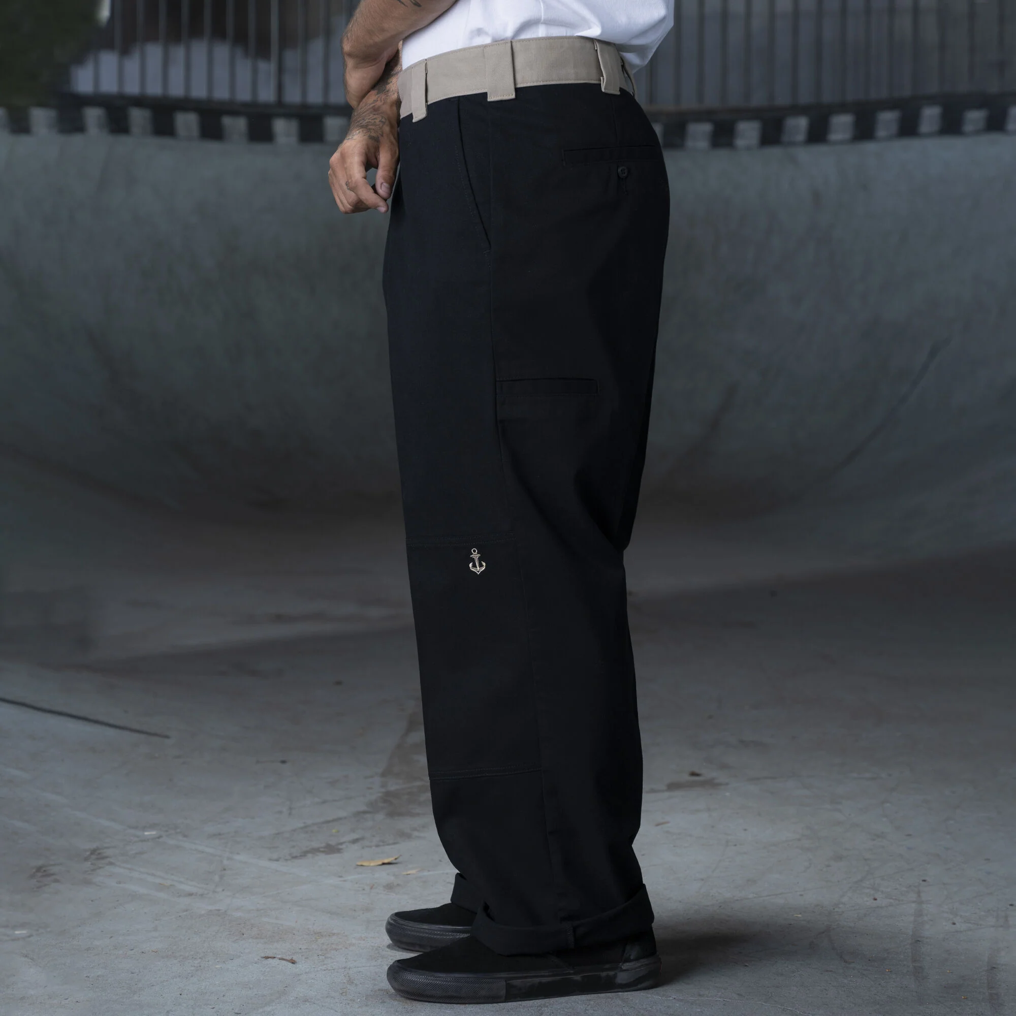 Dickies Ronnie Sandoval Double Knee Pants - Black/Desert Sand Color Block - Image 3