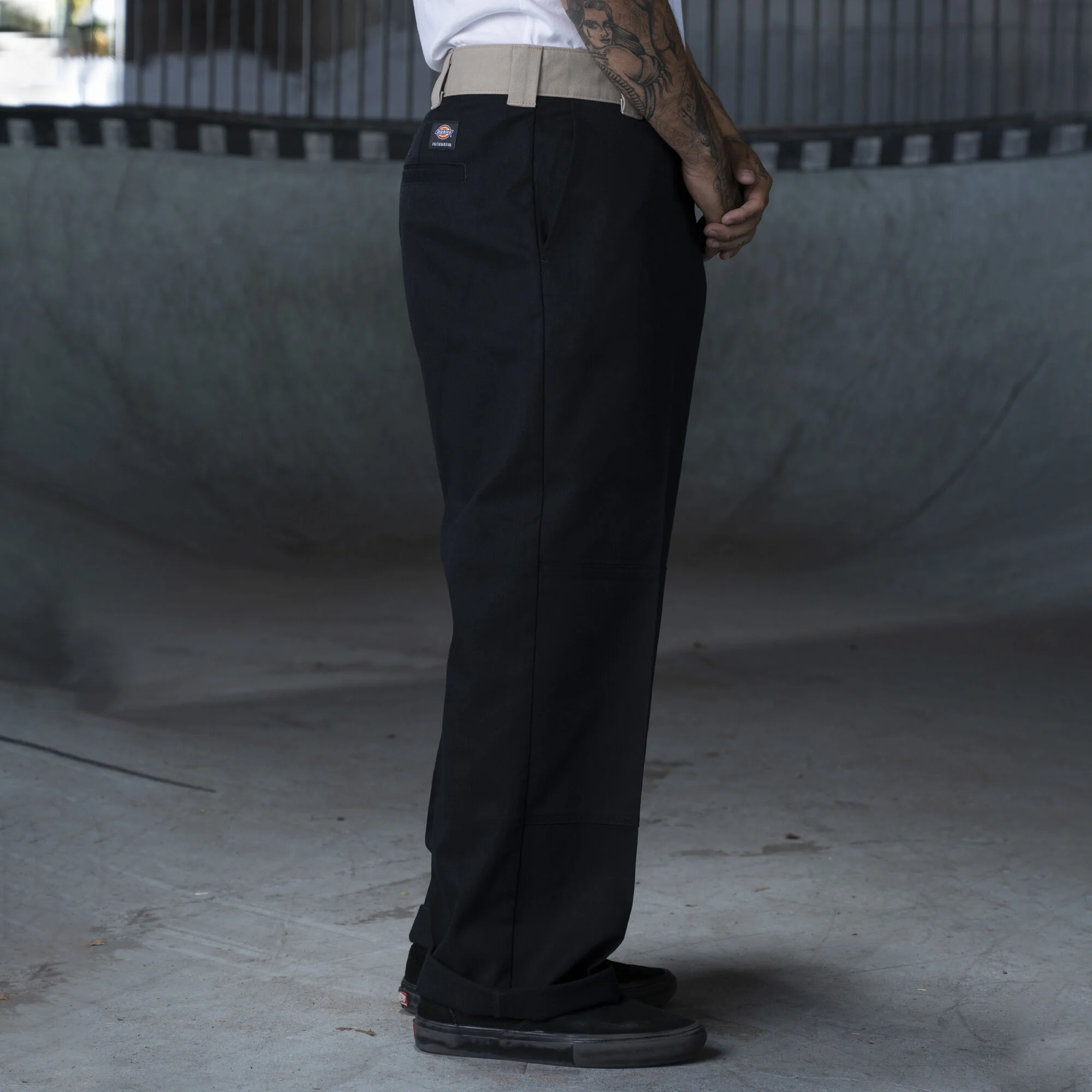 Dickies Ronnie Sandoval Double Knee Pants - Black/Desert Sand Color Block - Image 4