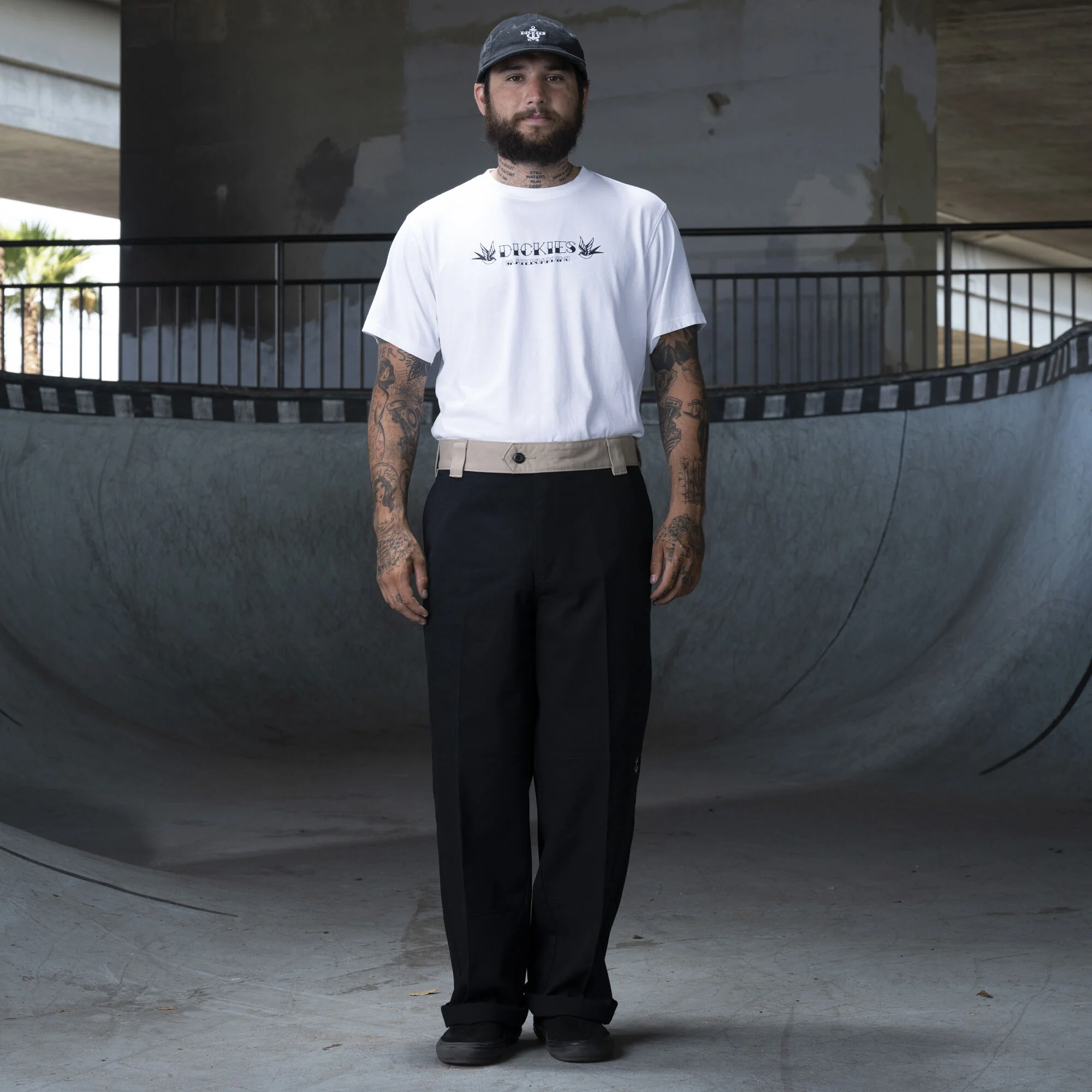 Dickies Ronnie Sandoval Double Knee Pants - Black/Desert Sand Color Block - Image 5