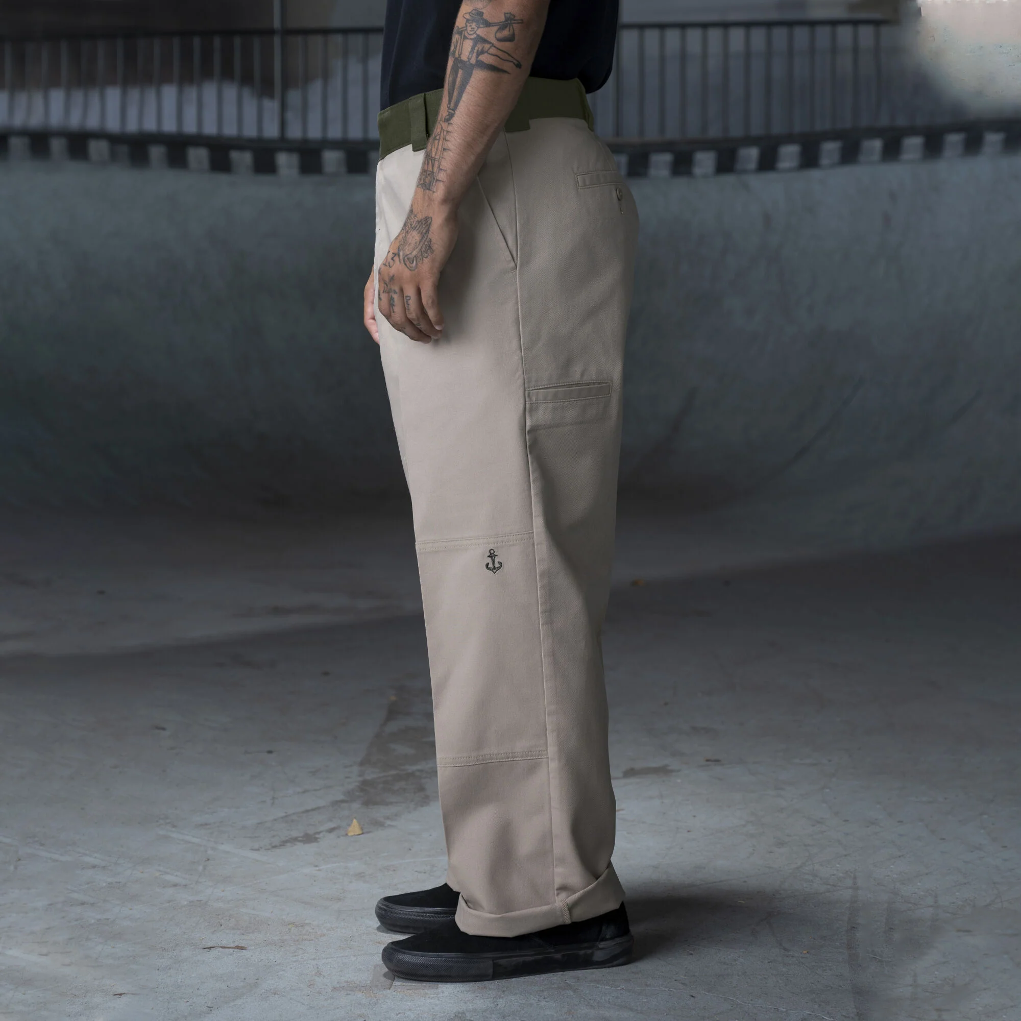 Dickies Ronnie Sandoval Double Knee Pants - Desert Sand/Olive Color Block - Image 3