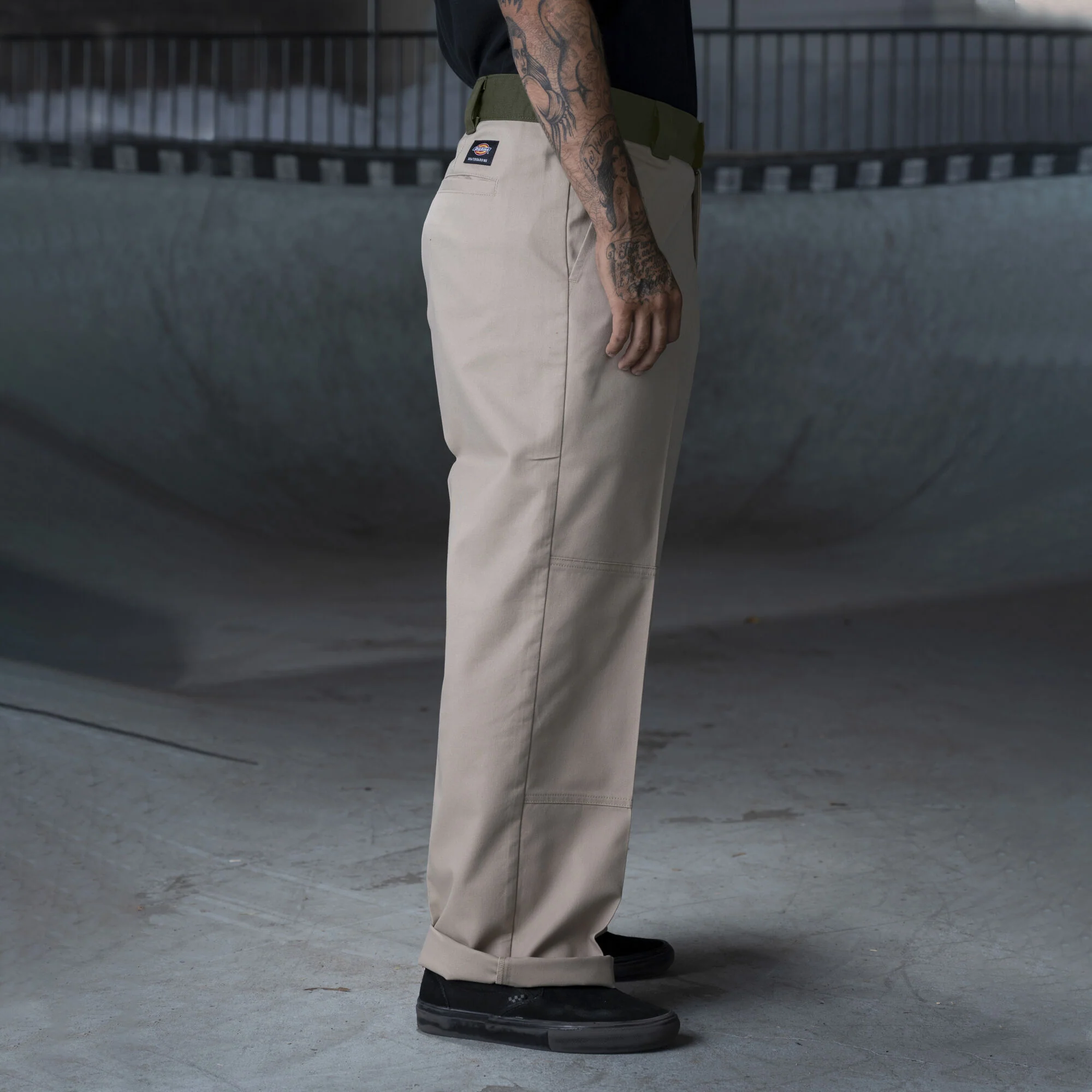 Dickies Ronnie Sandoval Double Knee Pants - Desert Sand/Olive Color Block - Image 4