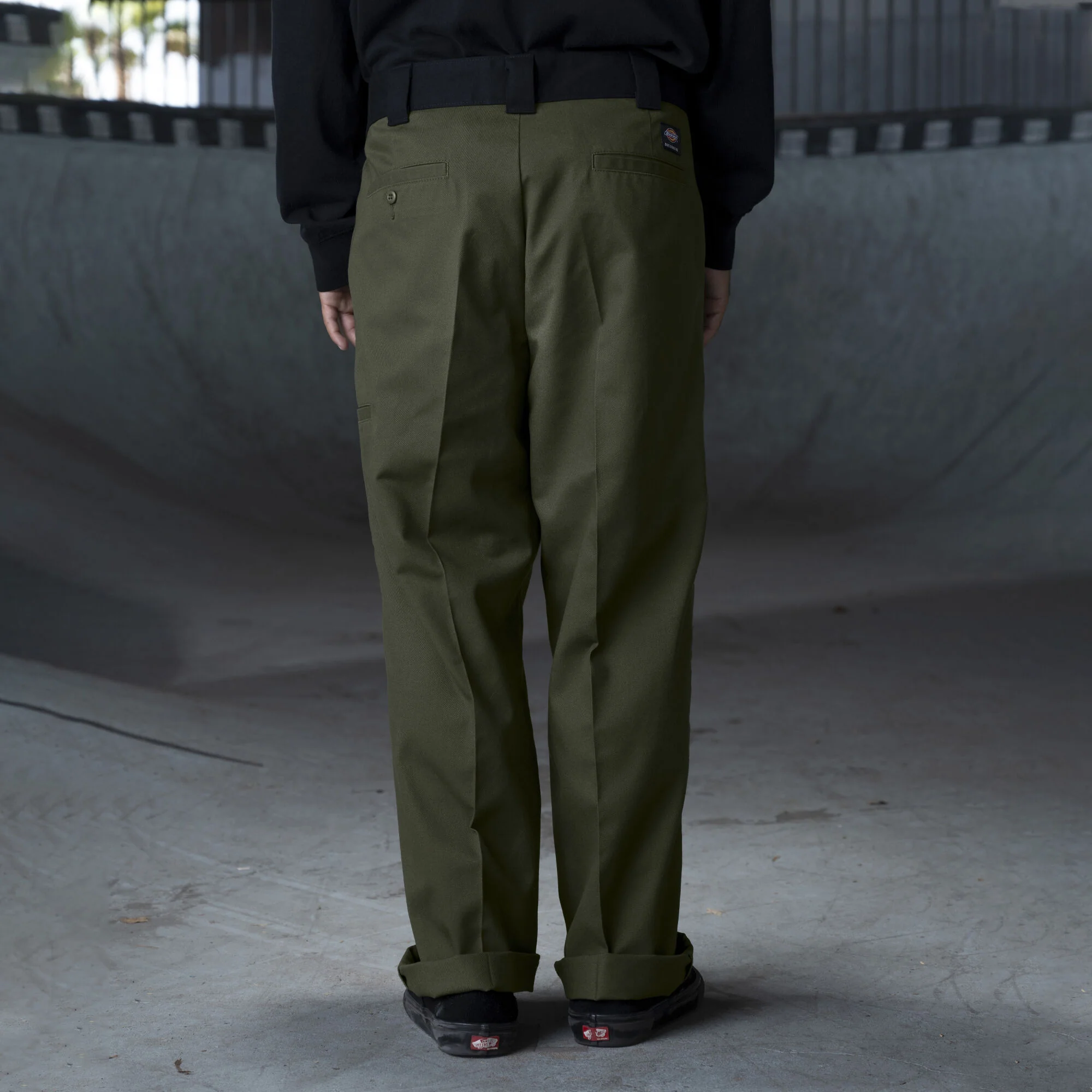Dickies Ronnie Sandoval Double Knee Pants - Olive Green/Black Color Block - Image 2