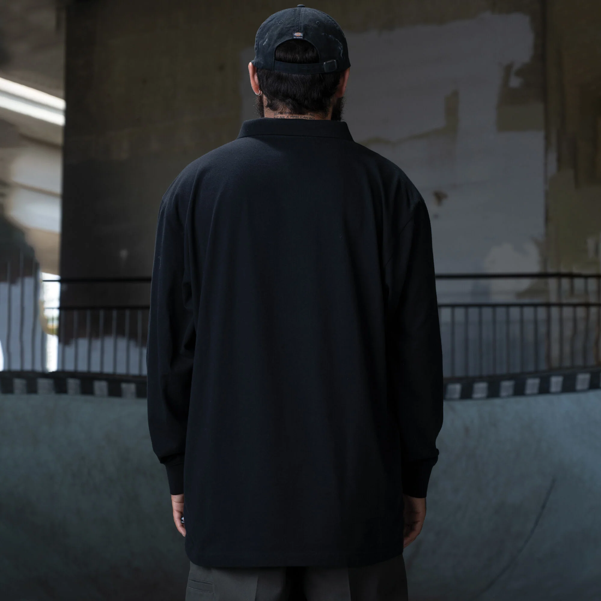 Dickies Ronnie Sandoval Long Sleeve Polo - Black - Image 2
