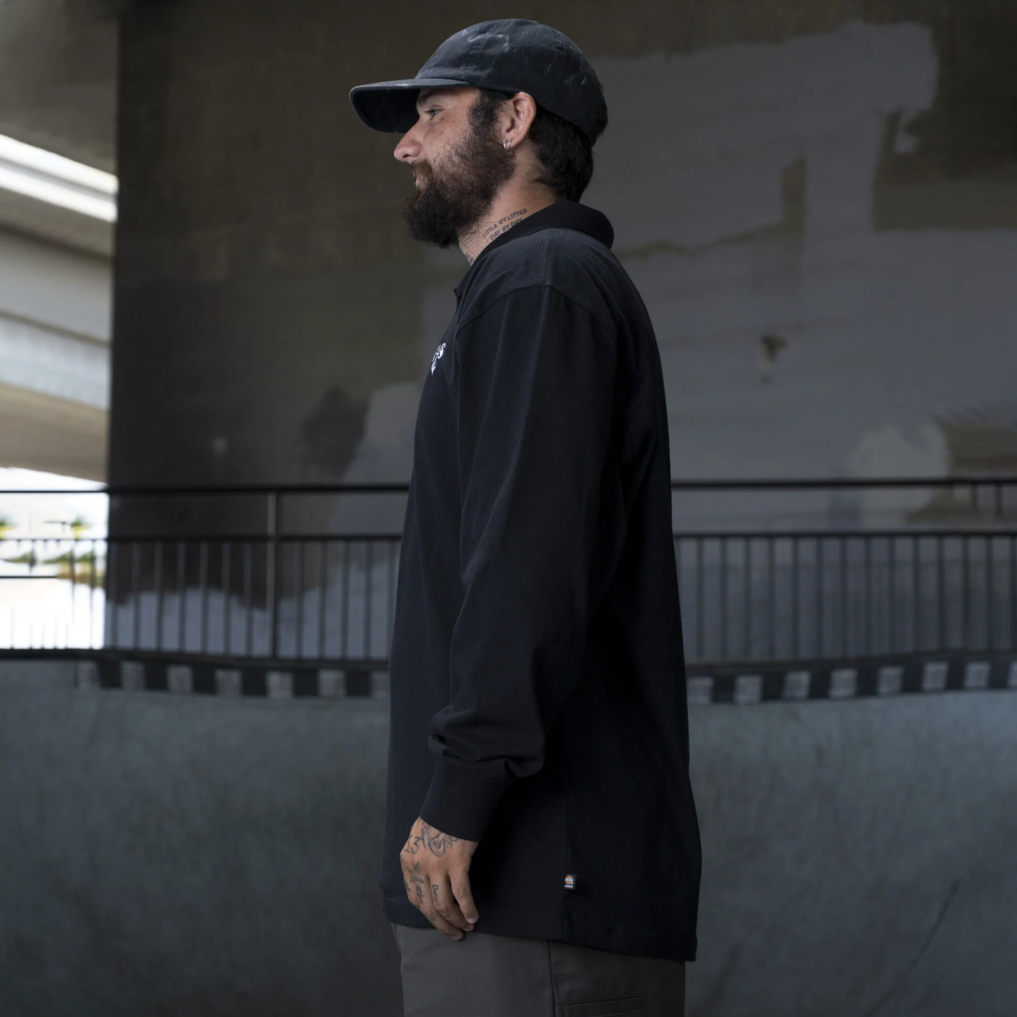 Dickies Ronnie Sandoval Long Sleeve Polo - Black - Image 3