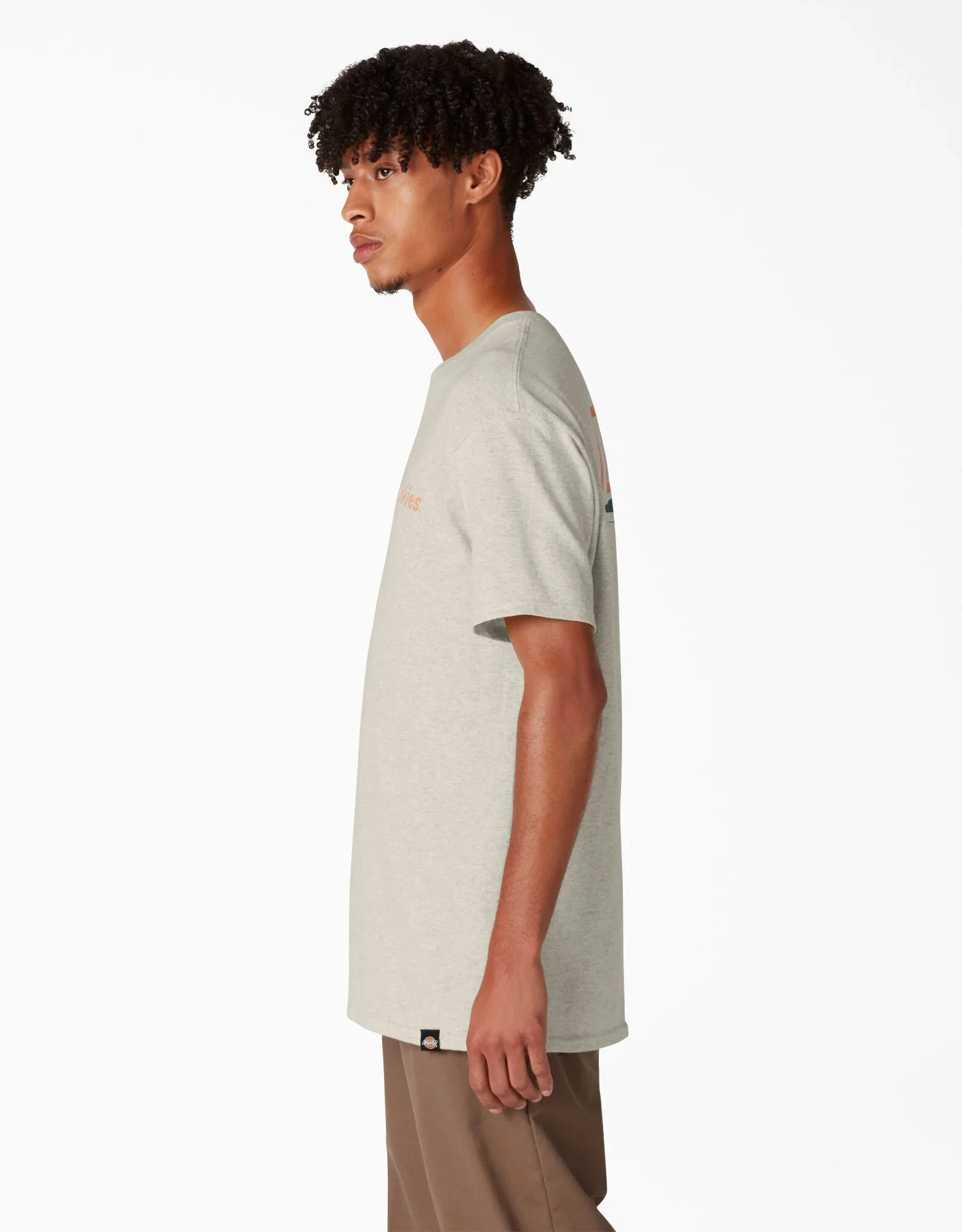 Dickies Skateboarding Split Graphic T-Shirt - Oatmeal Heather - Image 3