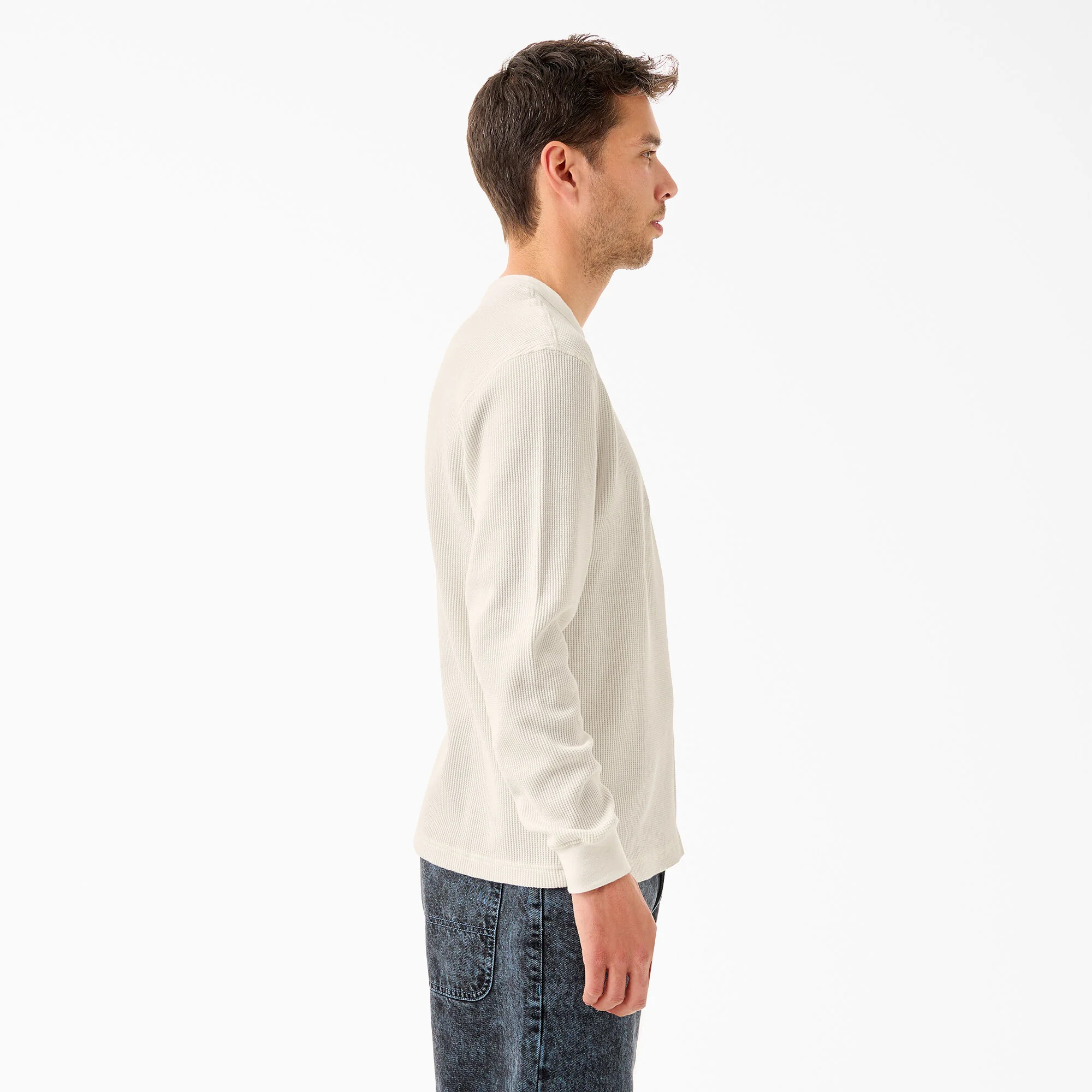 Dickies Tom Knox Thermal Shirt - Cream - Image 3