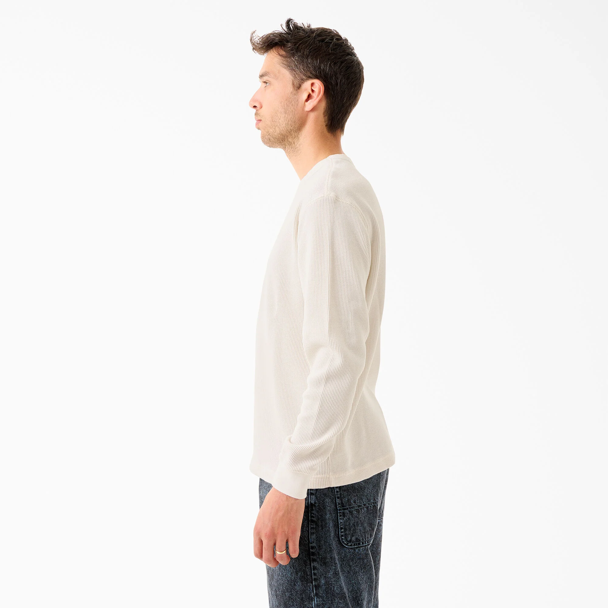 Dickies Tom Knox Thermal Shirt - Cream - Image 4