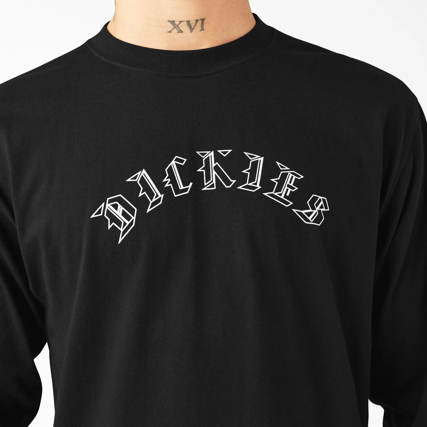 Dickies X Spitfire Knit Long Sleeve T-Shirt - Black - Image 4